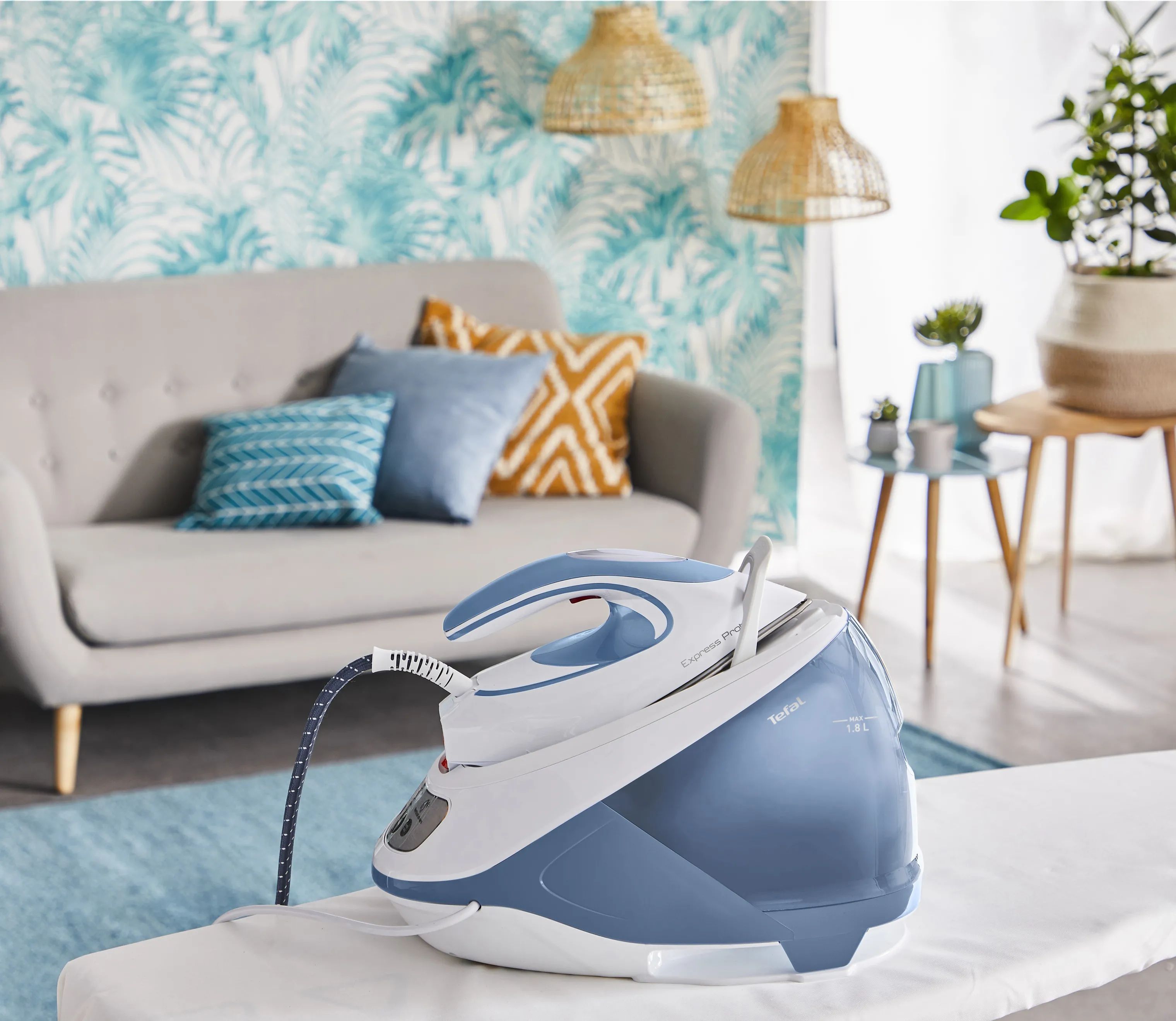 Tefal Dampstationer Pro Express Express Protect Dampstrygejern i Blå, 3
