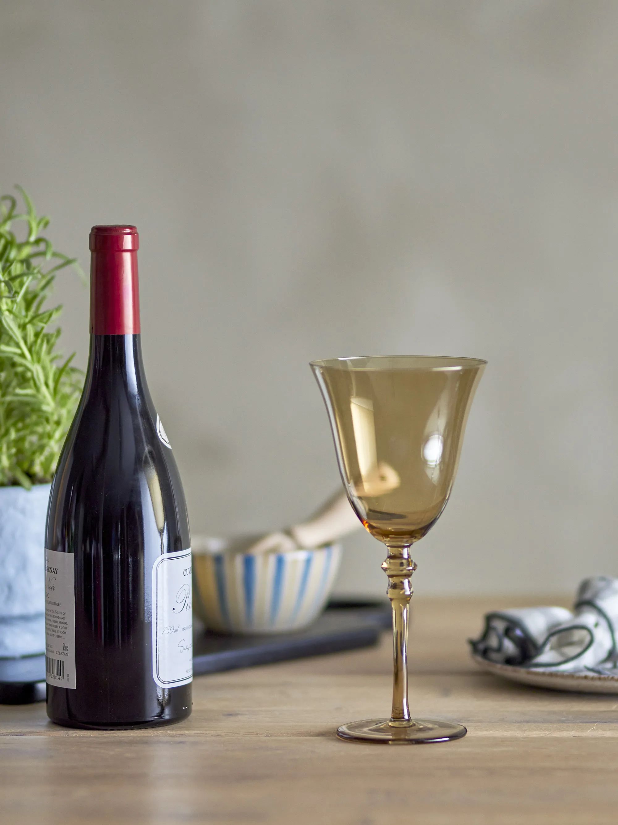 Bloomingville Rødvinsglas Viaja Rødvinglas i Brun, 2