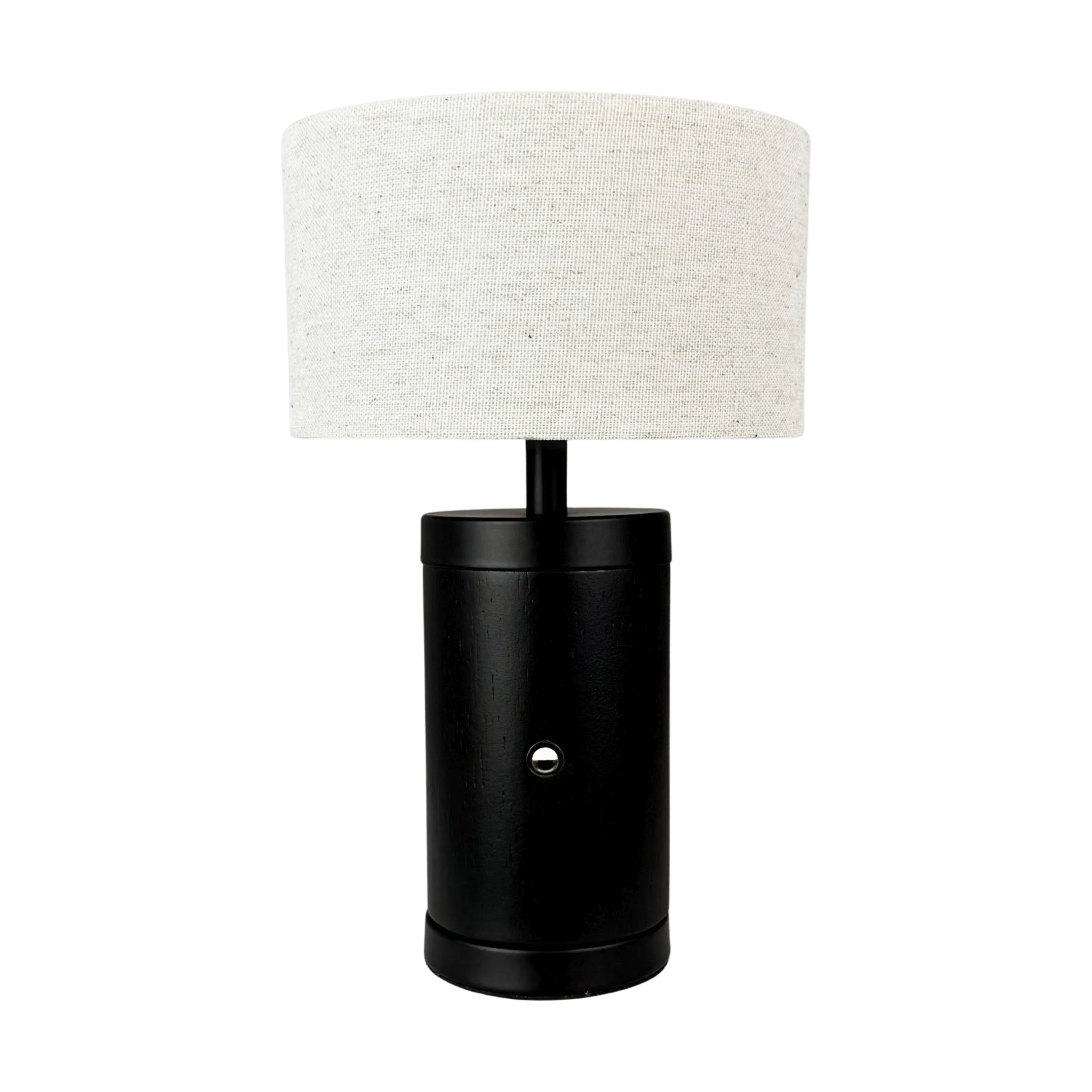 Dyberg Larsen Bordlamper Mellow Bordlampe i Sort/ Natur, 1