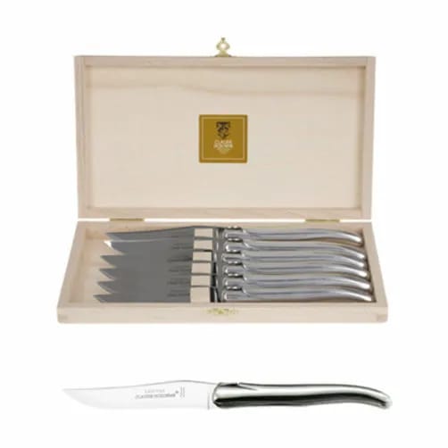 CLAUDE DOZORME Steakknive Laguiole Lagiuole Steakkniv - 6 stk. i Stål, 3