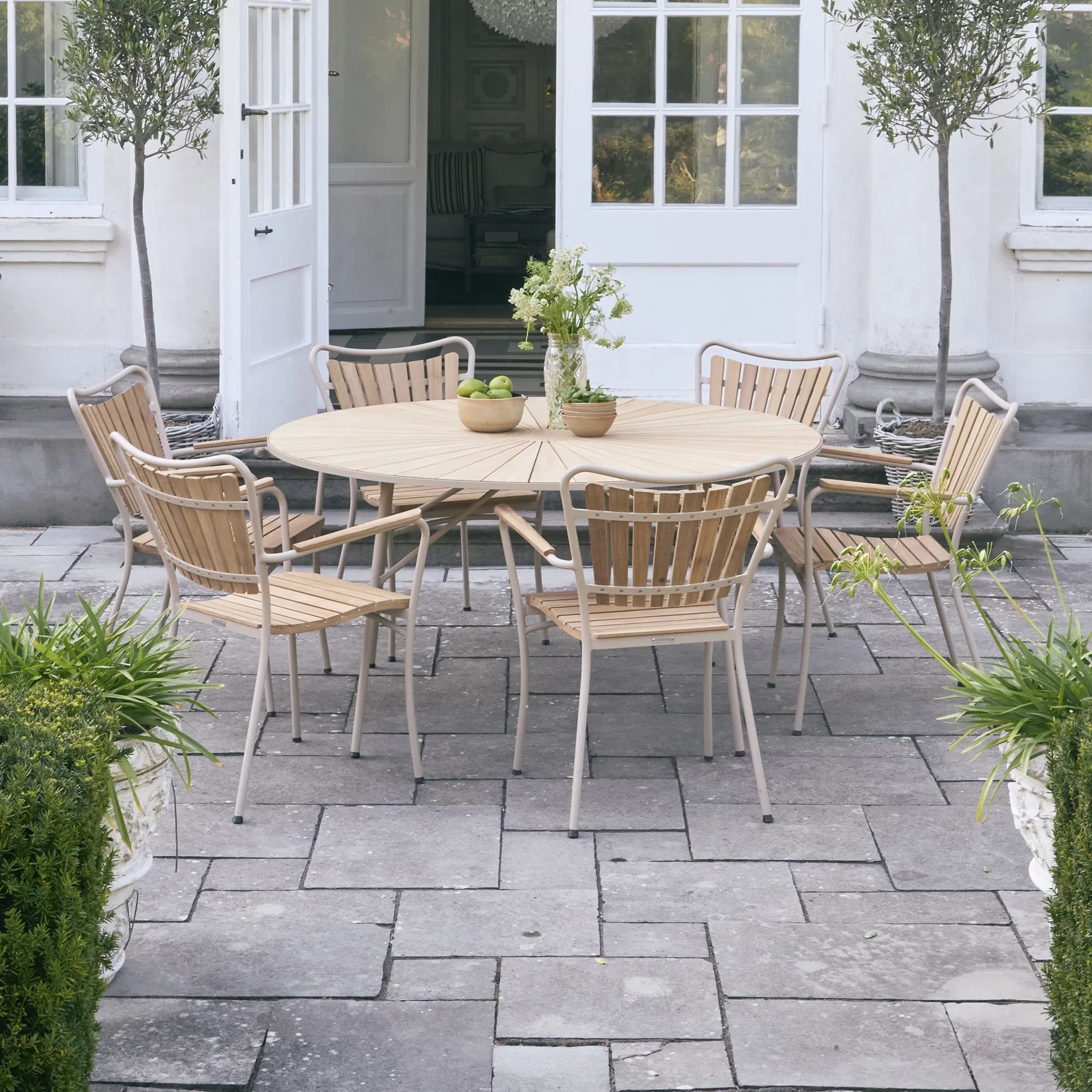 Mandalay Havemøbelsæt Marguerit Havemøbelsæt - 7 dele i Taupe, 2
