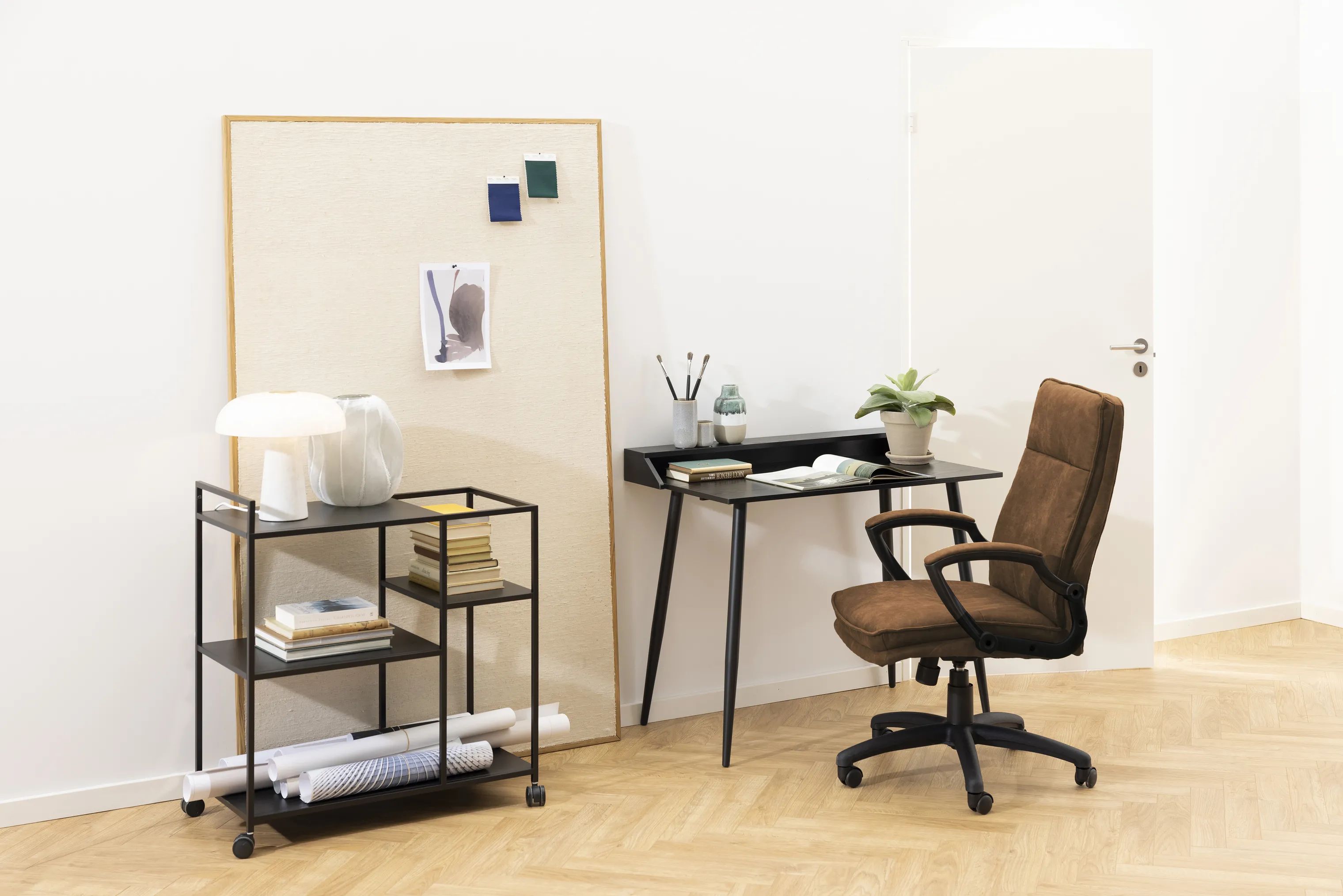 CASA Living Skrivebordsstole Brad Skrivebordsstol i Brun, 3