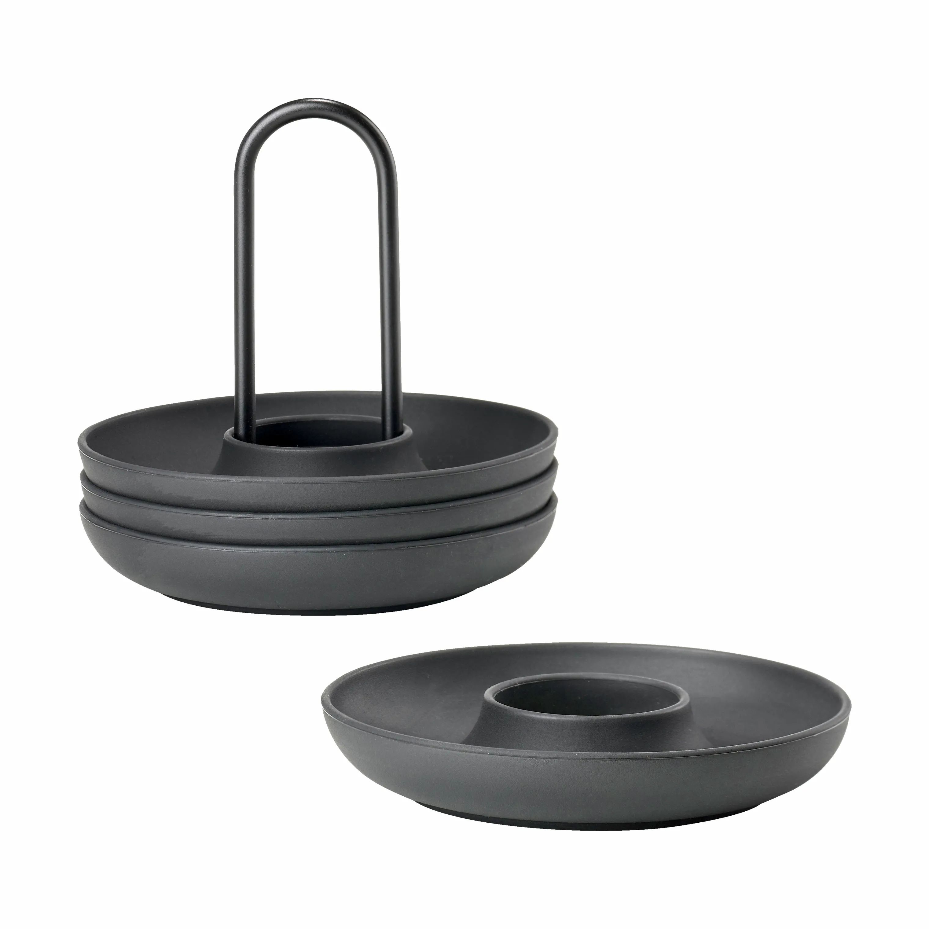 Zone Æggebægere Singles æggebægre m. holder i Black, 1