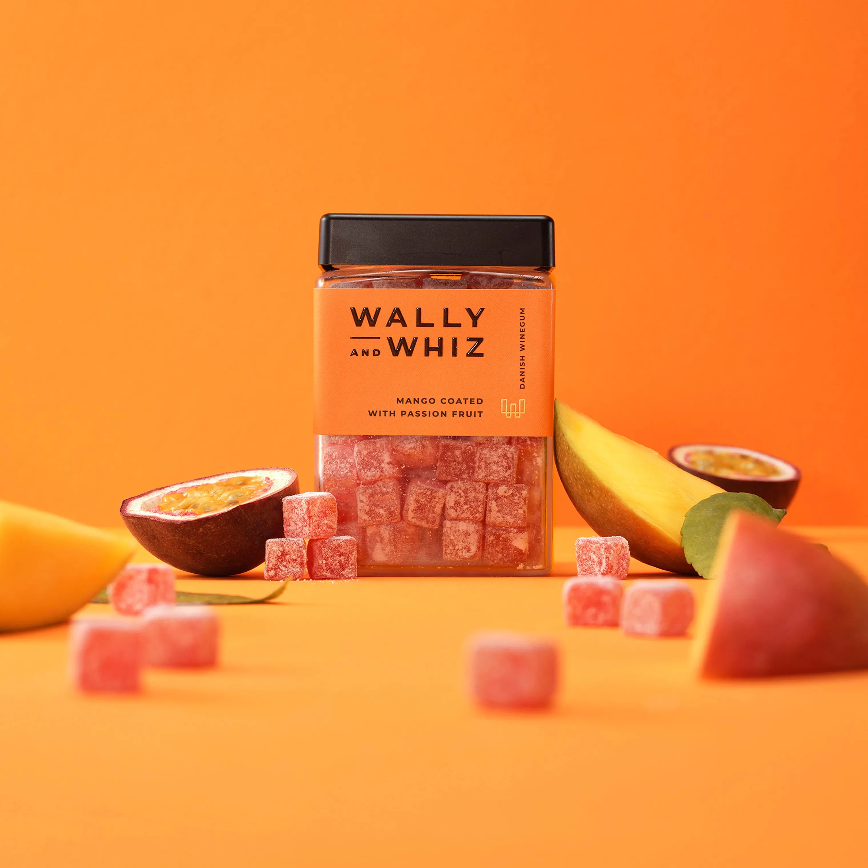 Wally and Whiz Søde sager Vingummi - Mango med passionsfrugt i 240 gram, 2