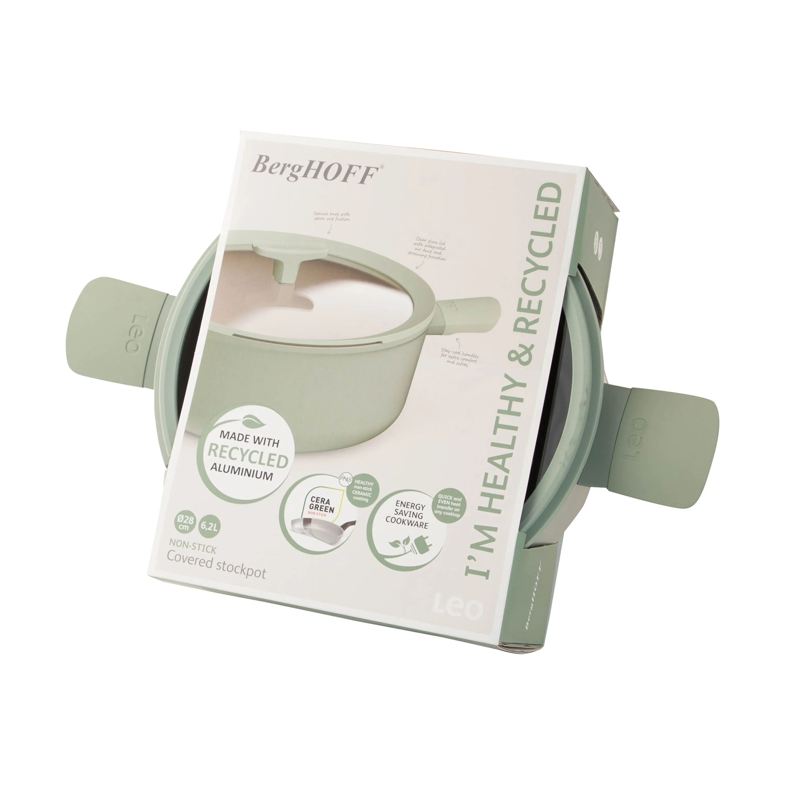 BergHOFF Gryder Balance Gryde i Sage, 6.2 L, 3