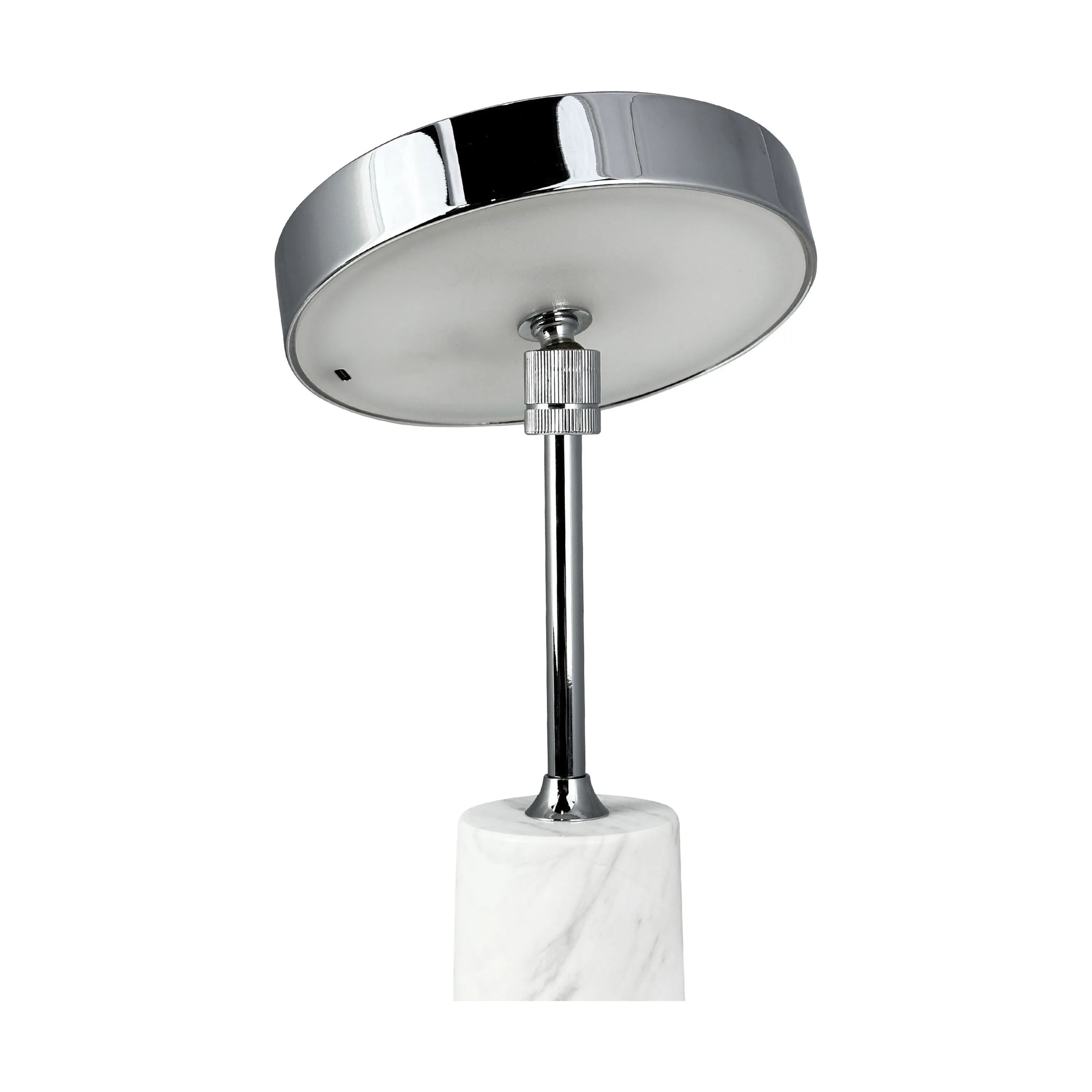 Dyberg Larsen Bordlamper Starlight Bordlampe i Krom/ Hvid marmor, 4