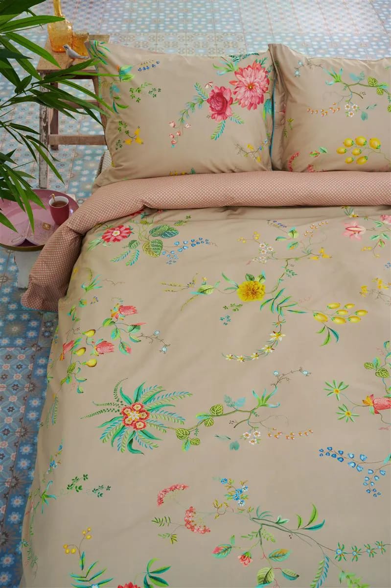 PIP Studio Sengetøj Fleur Grandeur Sengetøj i Khaki, B140 x L220 cm, 2
