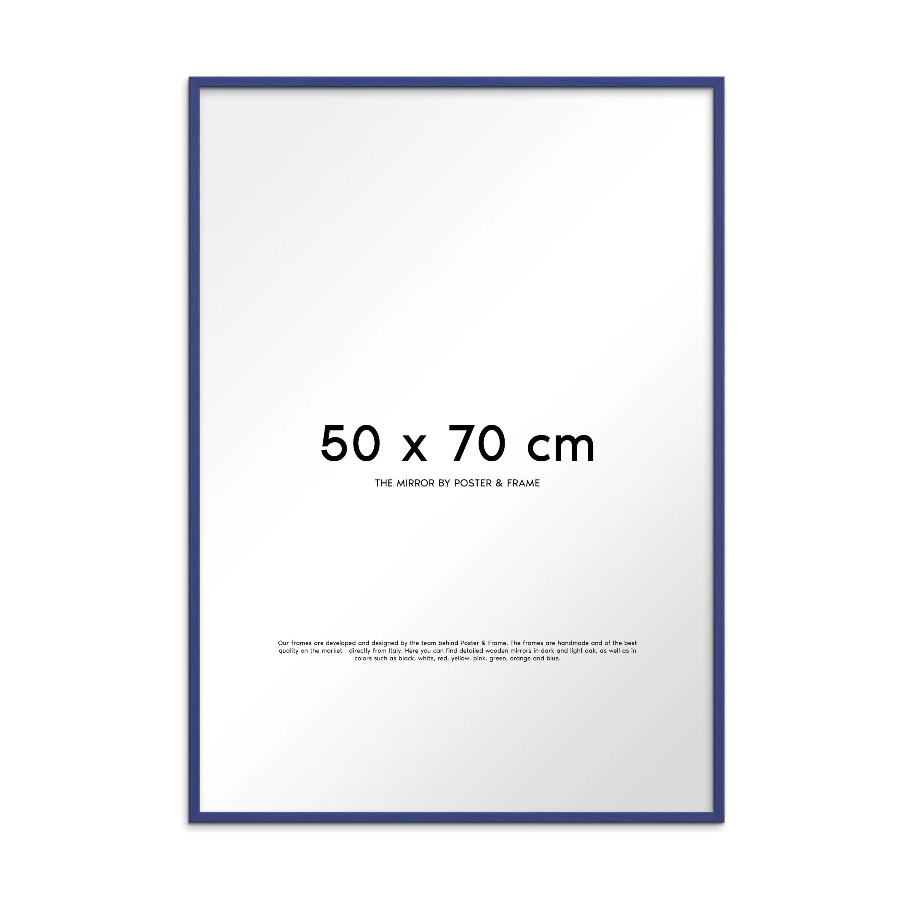 Poster&Frame Spejle Spejl i Blå, B50 x L70 cm, 1