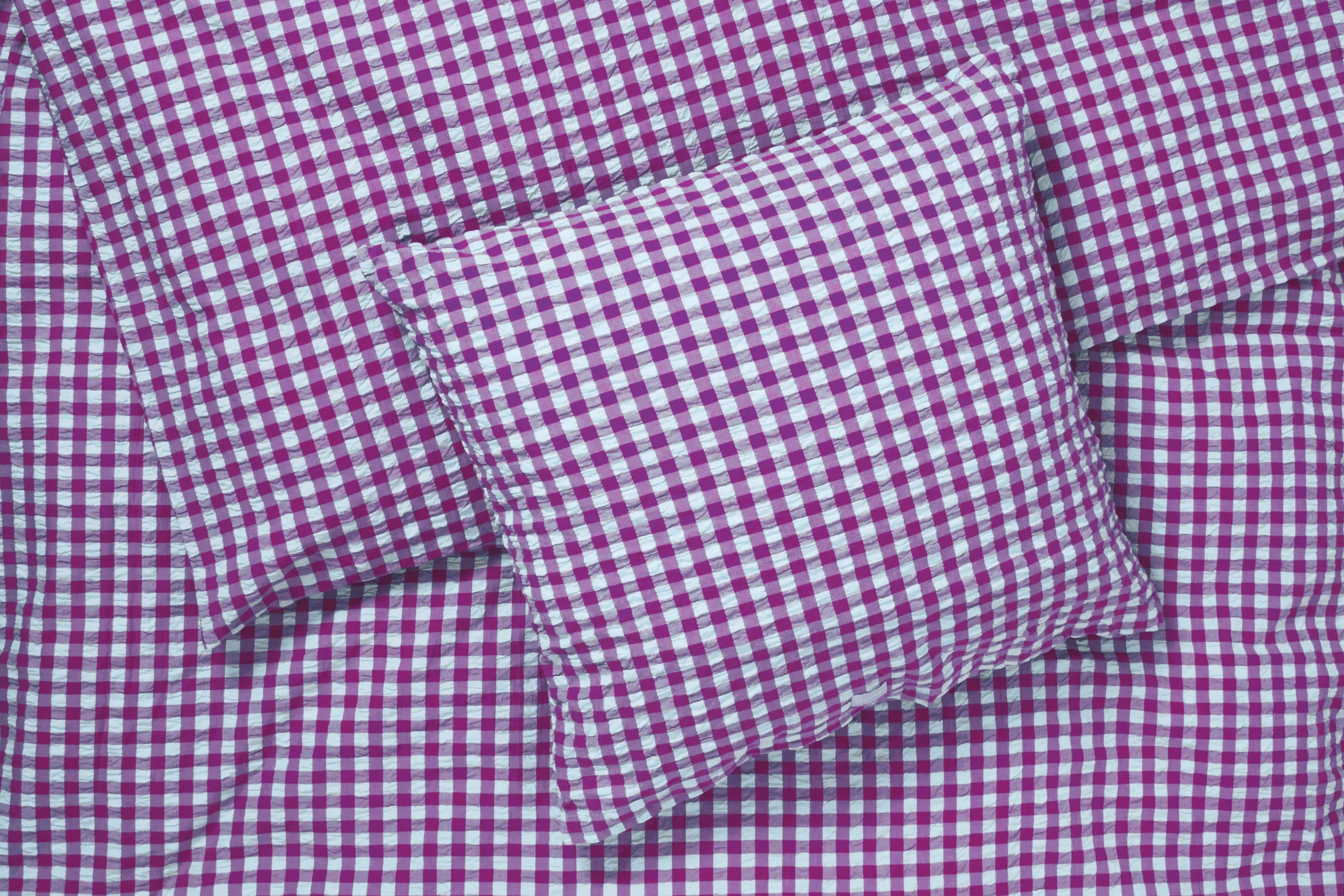 Juna Sengetøj Bæk&Bølge Sengetøj i Fuchsia/Mint, B200 x L220 cm, 6