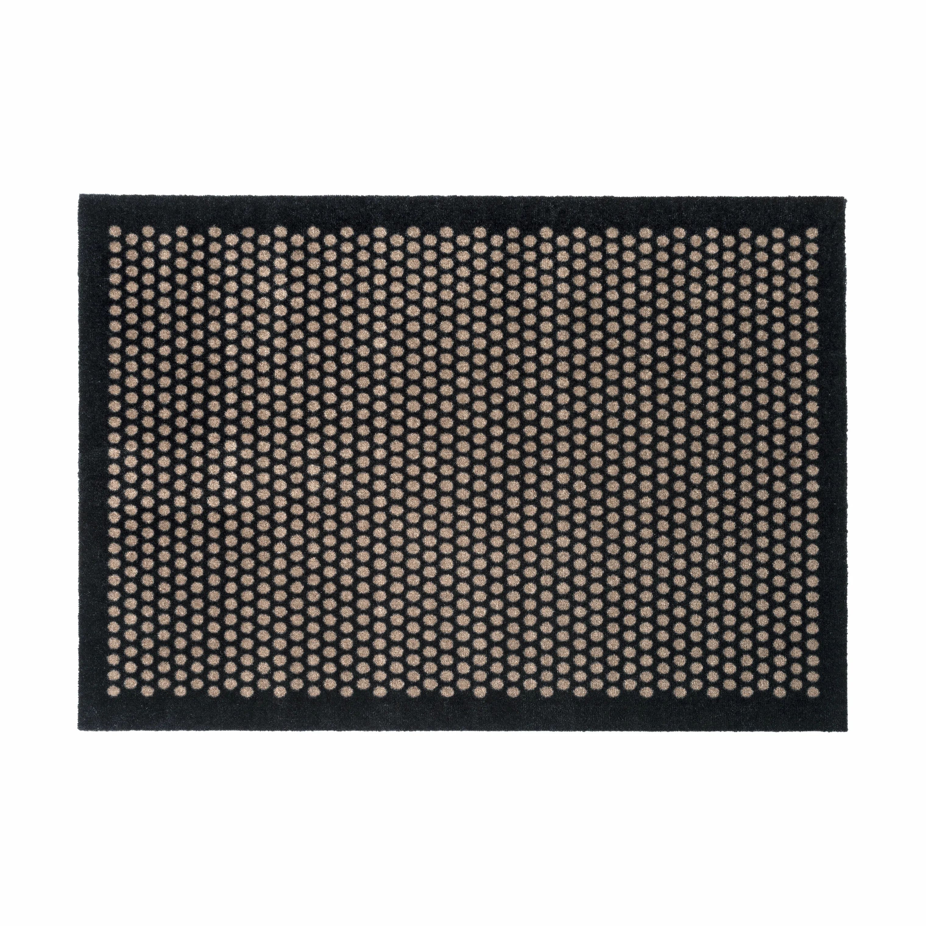 Tica Copenhagen Gulvtæpper Dot Gulvtæppe i Sort/sand, B90 x L130 cm, 1