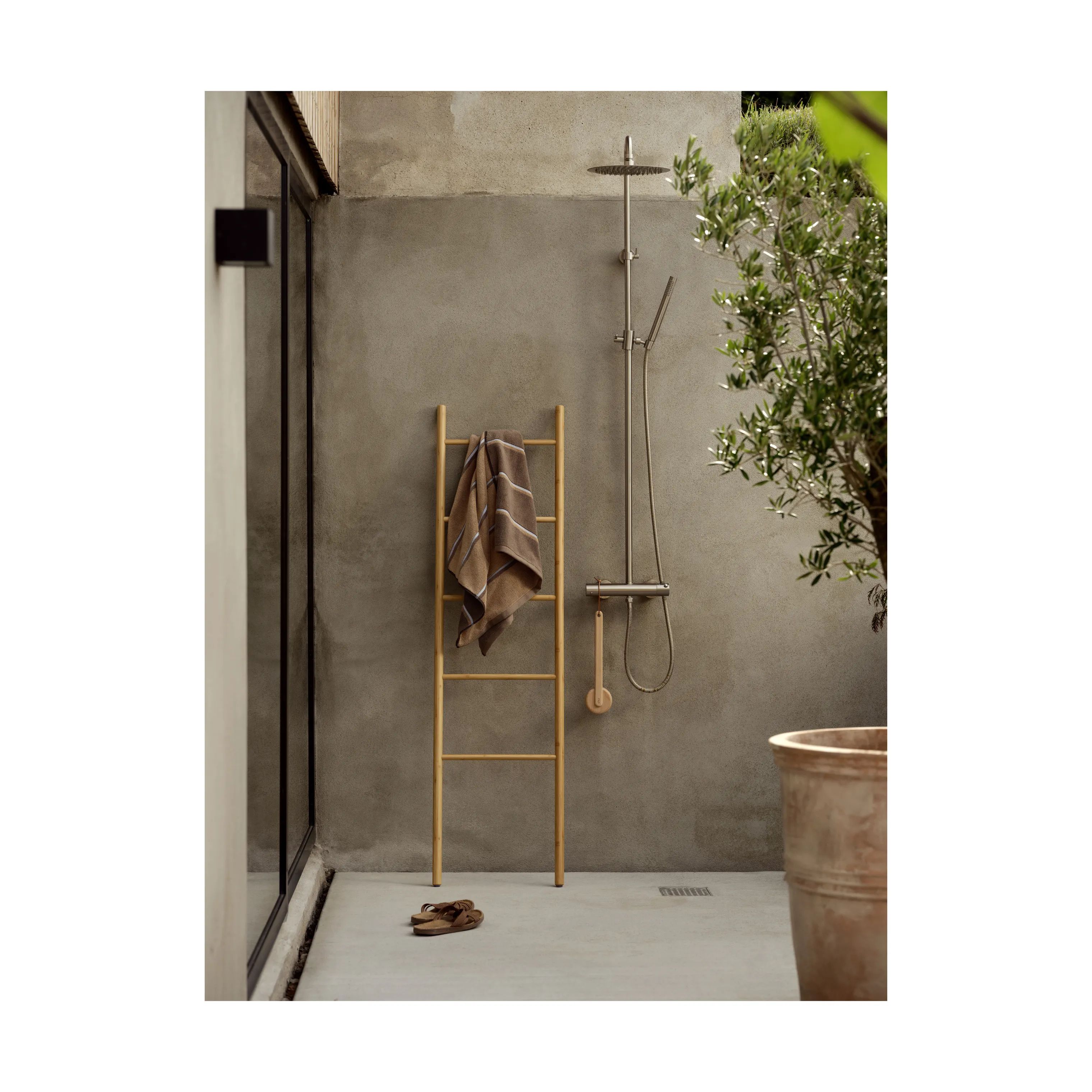 Zone Håndklæder Sauna Håndklæde i Tan, B70 x L140 cm, 4