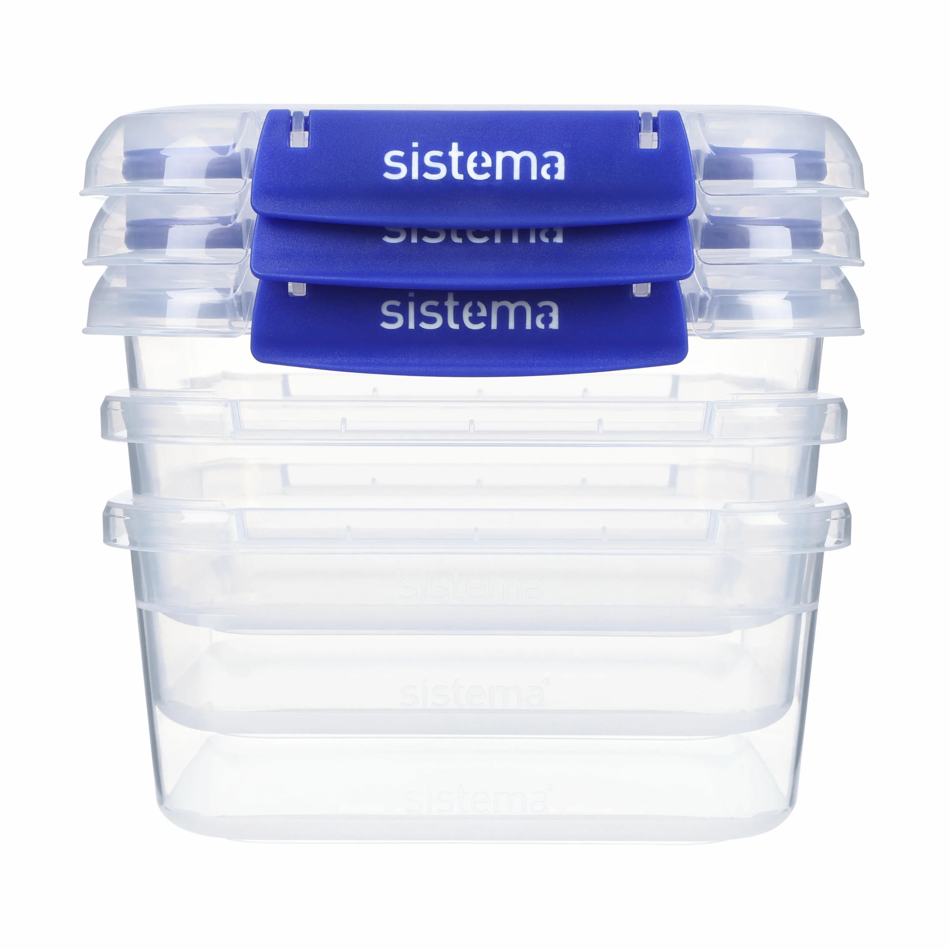 Sistema Opbevaringsbokse Square Klip It Plus Klip It Plus Opbevaringsboks - 3 stk. i 3 stk. x 1.15 L, 1