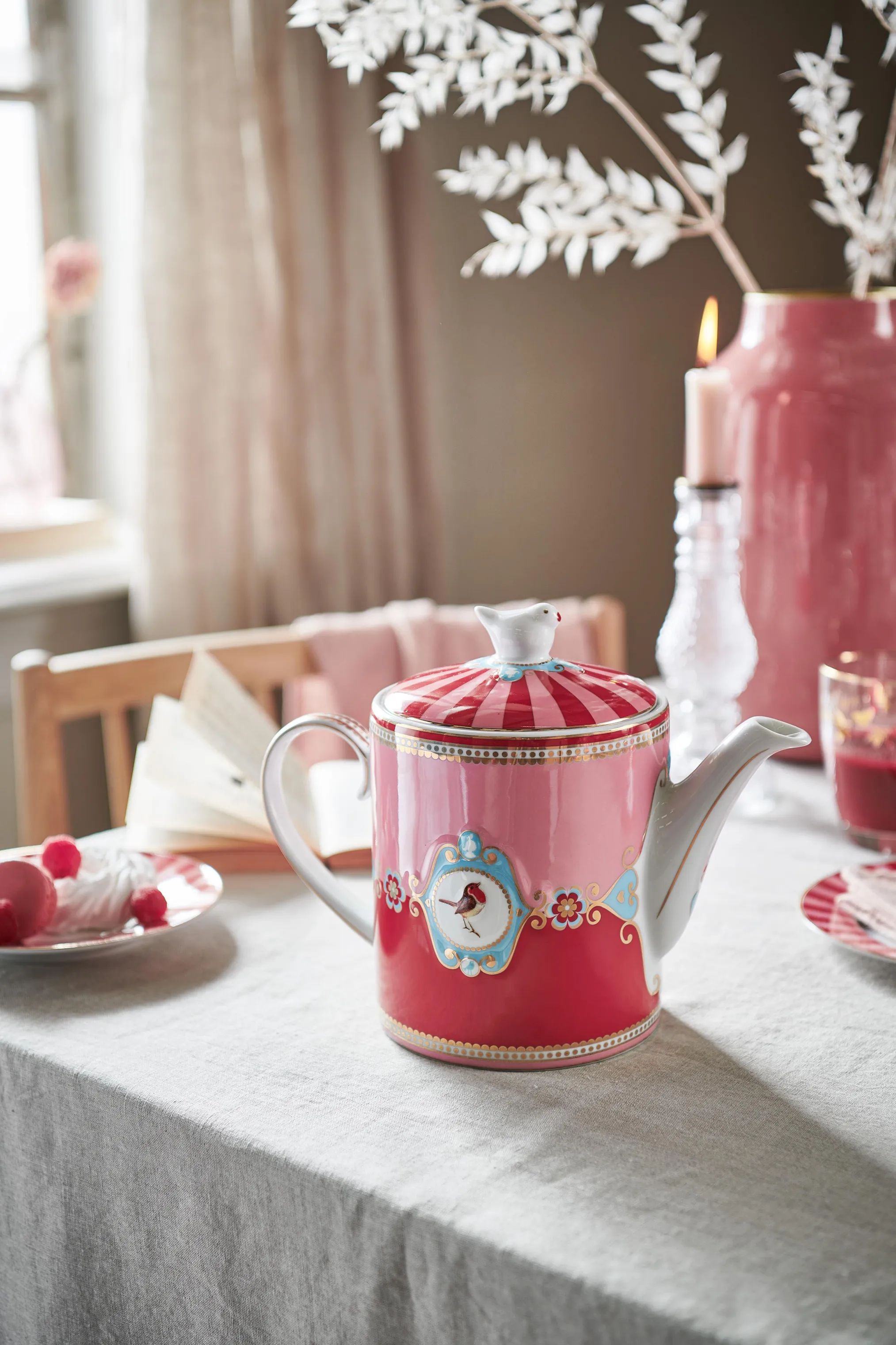 PIP Studio Tekander Love Birds Tekande i Red, 3