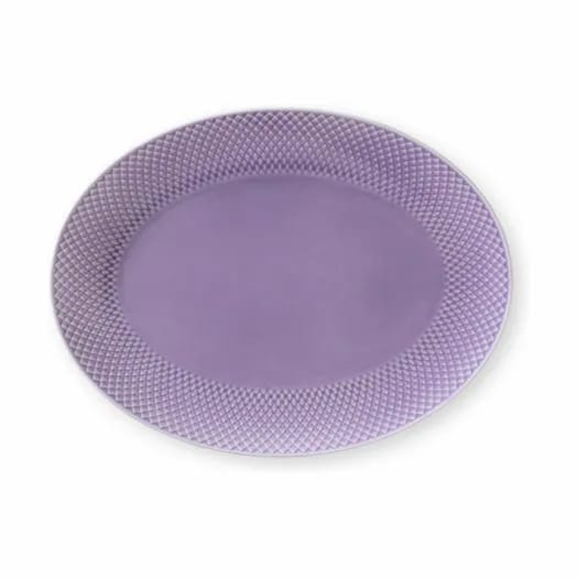 Lyngby Porcelæn Serveringsfade Rhombe Color Serveringsfad i Lys lilla, B26,5 x L35 cm, 1