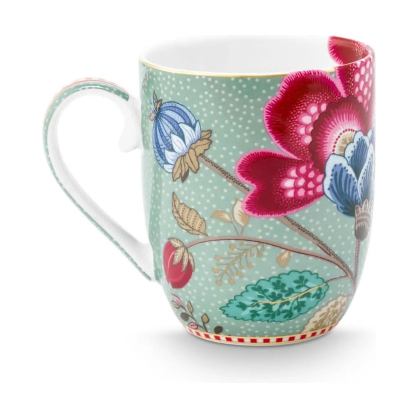 PIP Studio Krus og kopper med hank Blooming Tales Krus i multi, 20 cl, 3