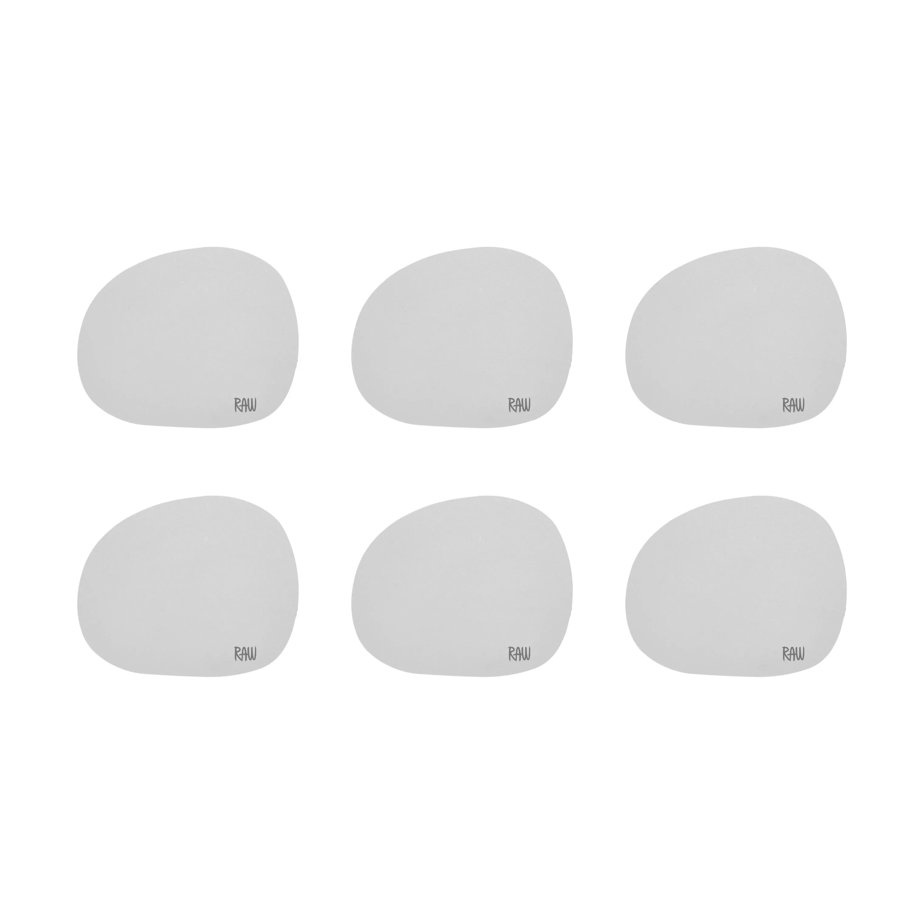RAW by Aida Glasbrikker og coasters Coaster - 6 stk. i Light Grey, 1