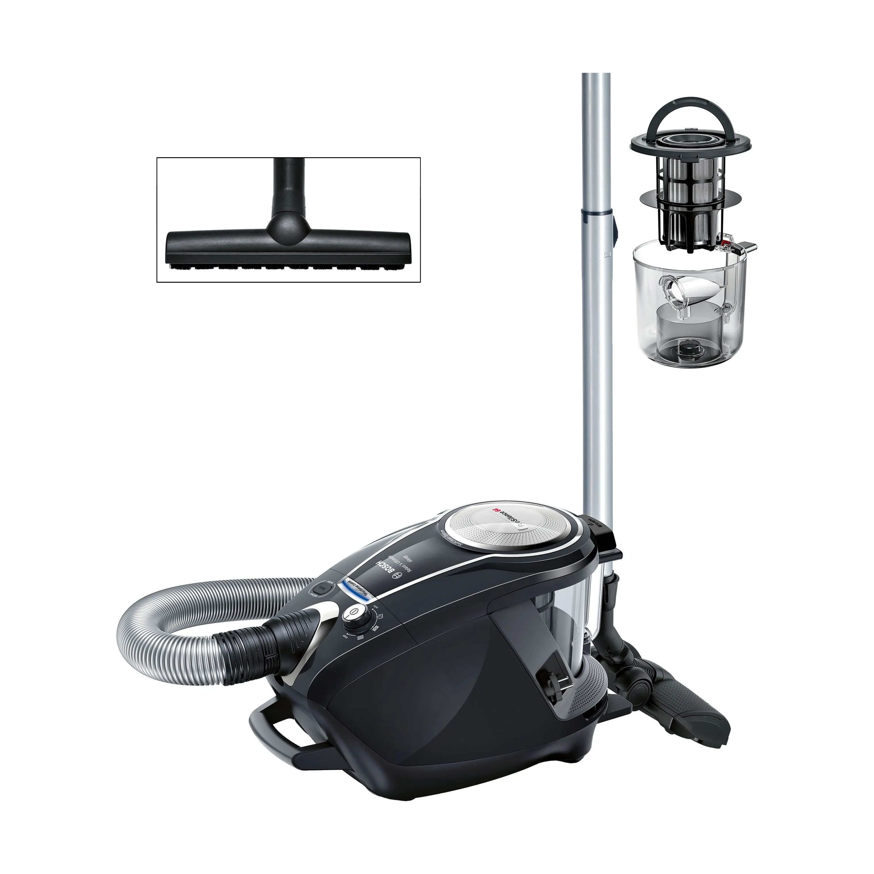 Bosch Støvsugere Poseløs støvsuger BGS7SIL64 Serie 8 i Sort, 3