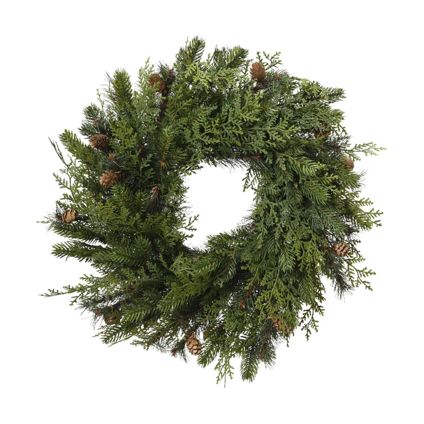 Casa Christmas Øvrigt julepynt Kunstig Cypress Krans i Mørkegrøn, 1