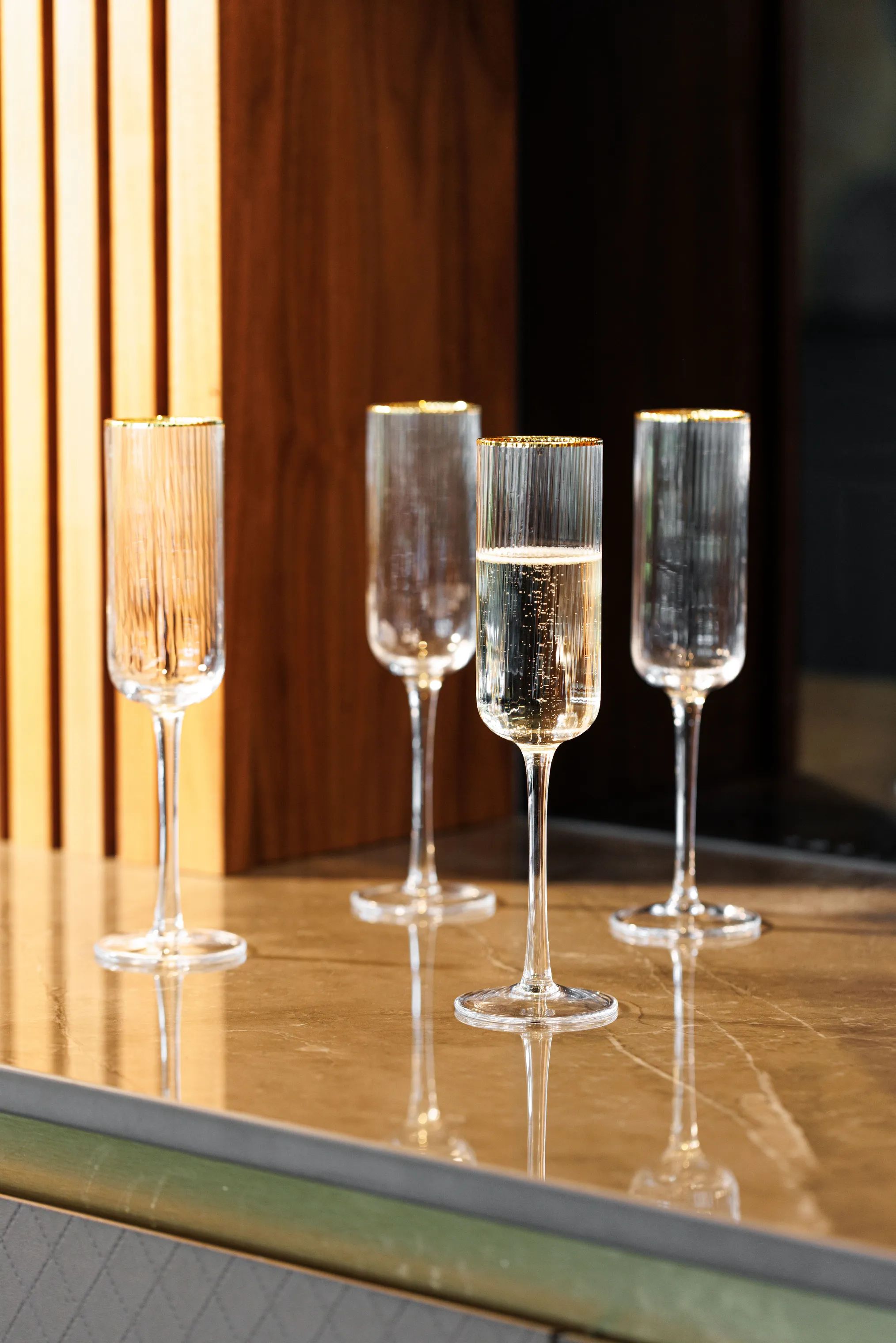 Mikasa Champagneglas Sorrento Champagneglas - 4 stk. i Klar, 2