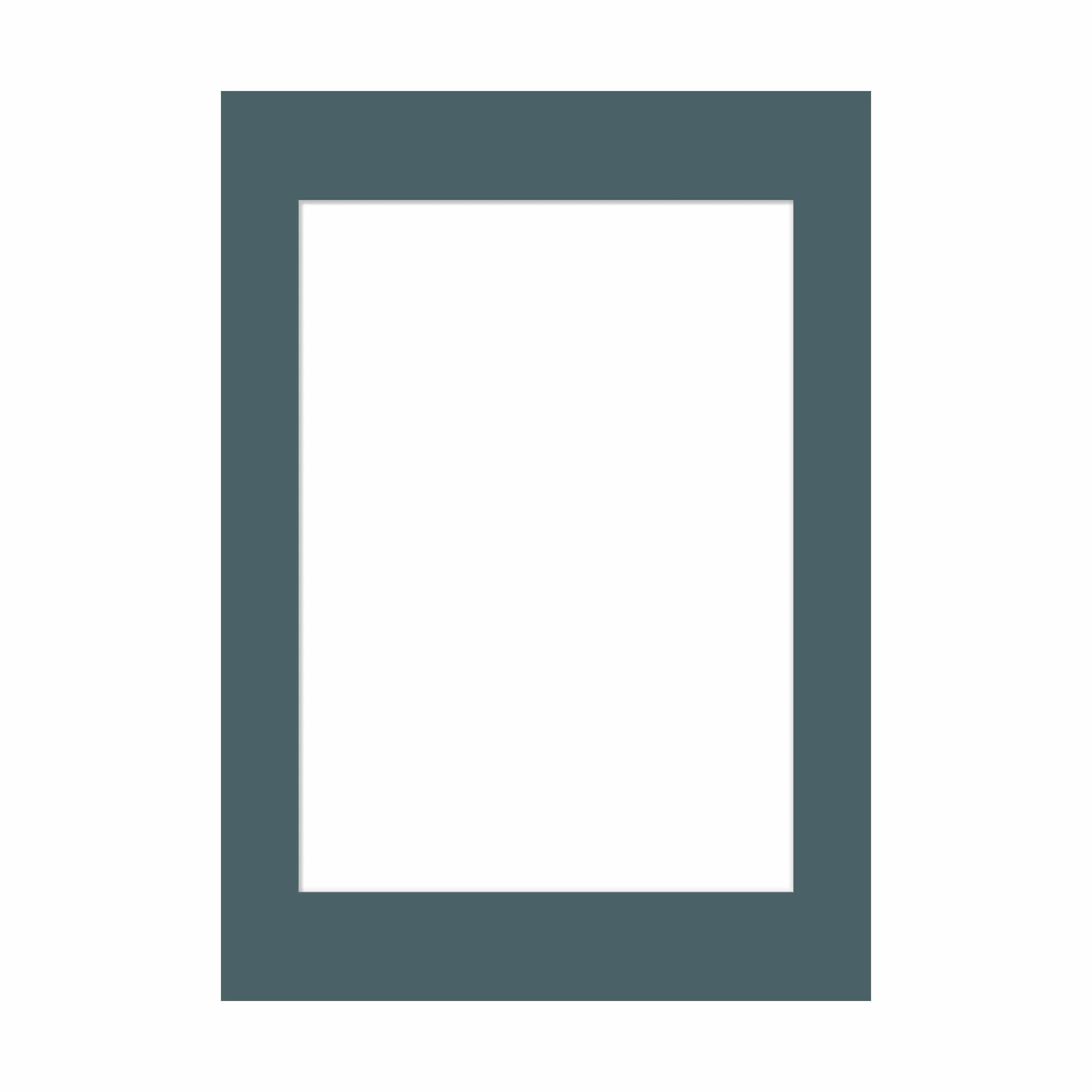 Poster&Frame Billedrammer Passepartout i Indian teal, 42 cm, 1