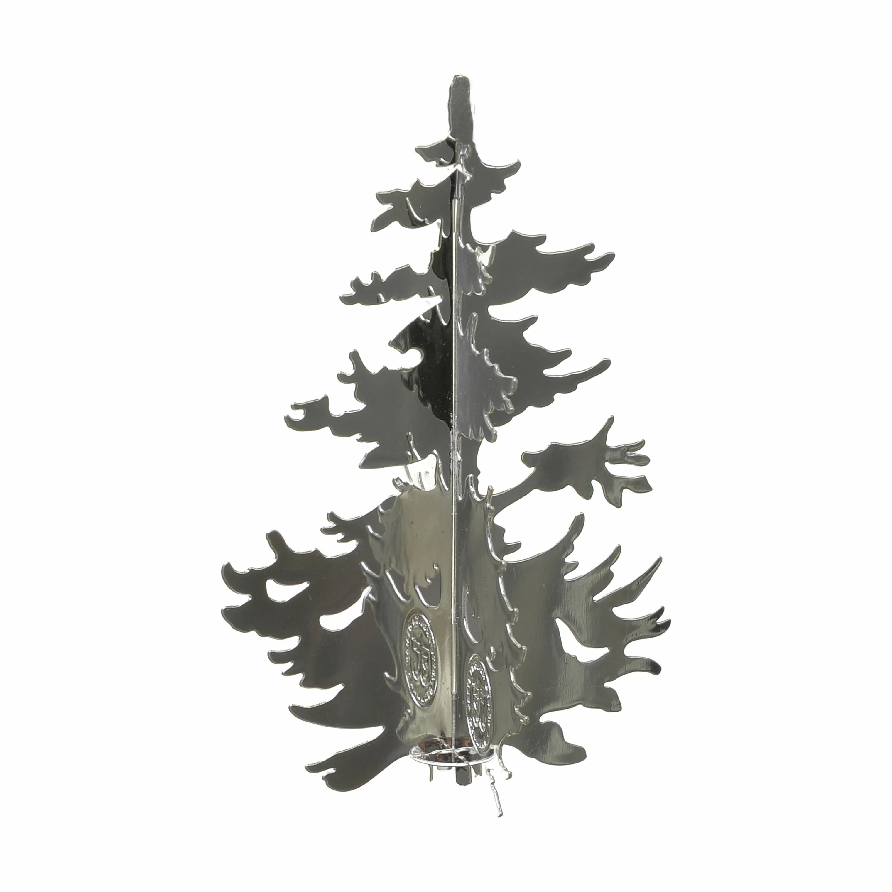 Jette Frölich Design Julefigurer Design Juledekoration Vinterskov træer - 2 stk. i Sølvfarvet, 15 cm, 3