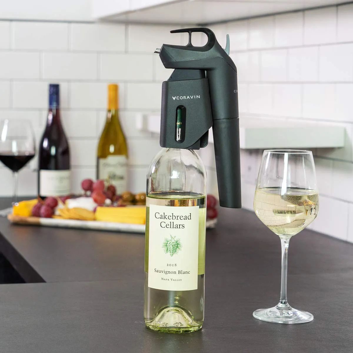 Coravin Vinpumper Timeless Three+ Vinsystem i Grå/sort, 2