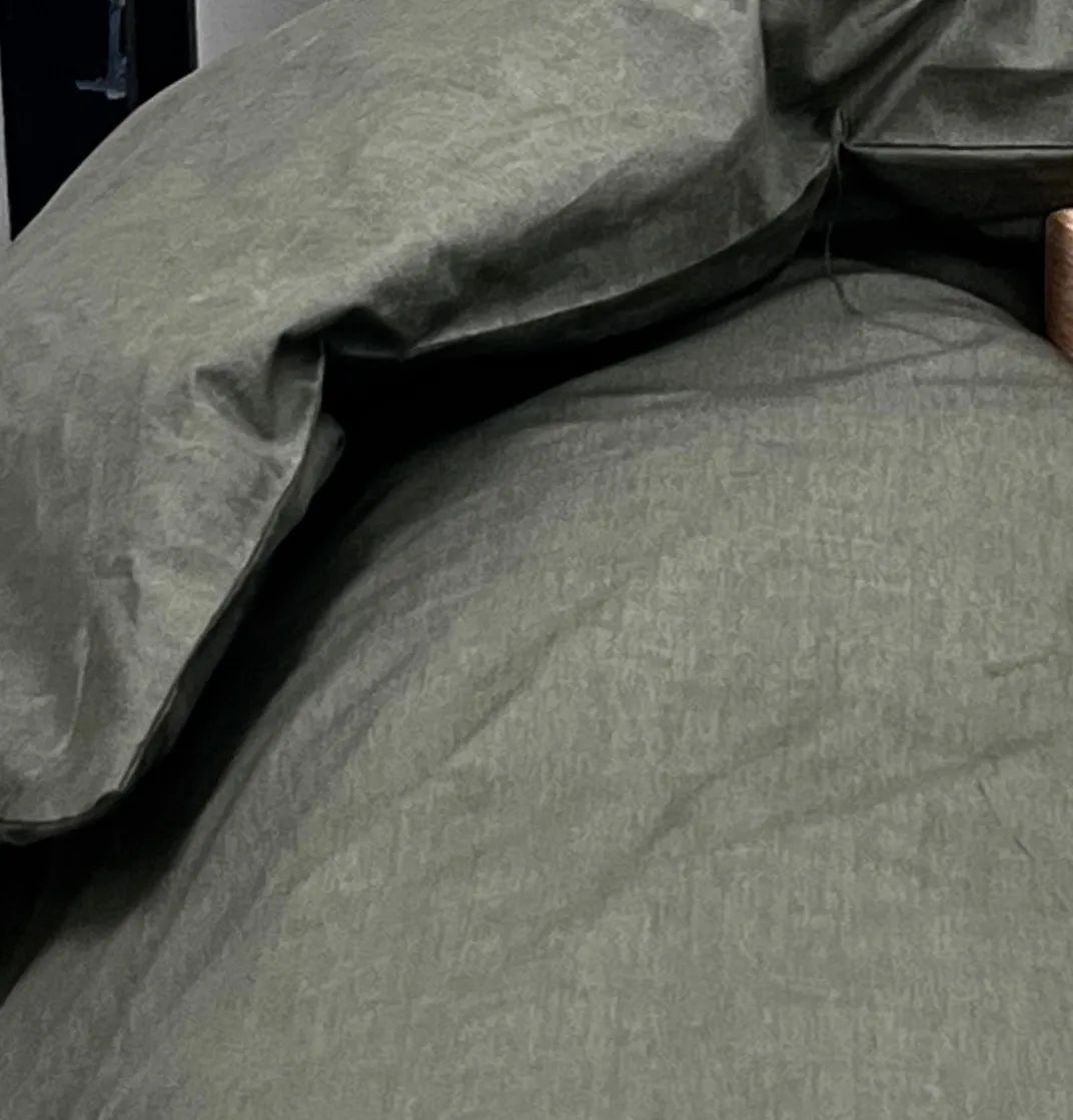 omhu Sengetøj Percale OMHU Percale Sengetøj i Oliven, B140 x L200 cm, 2