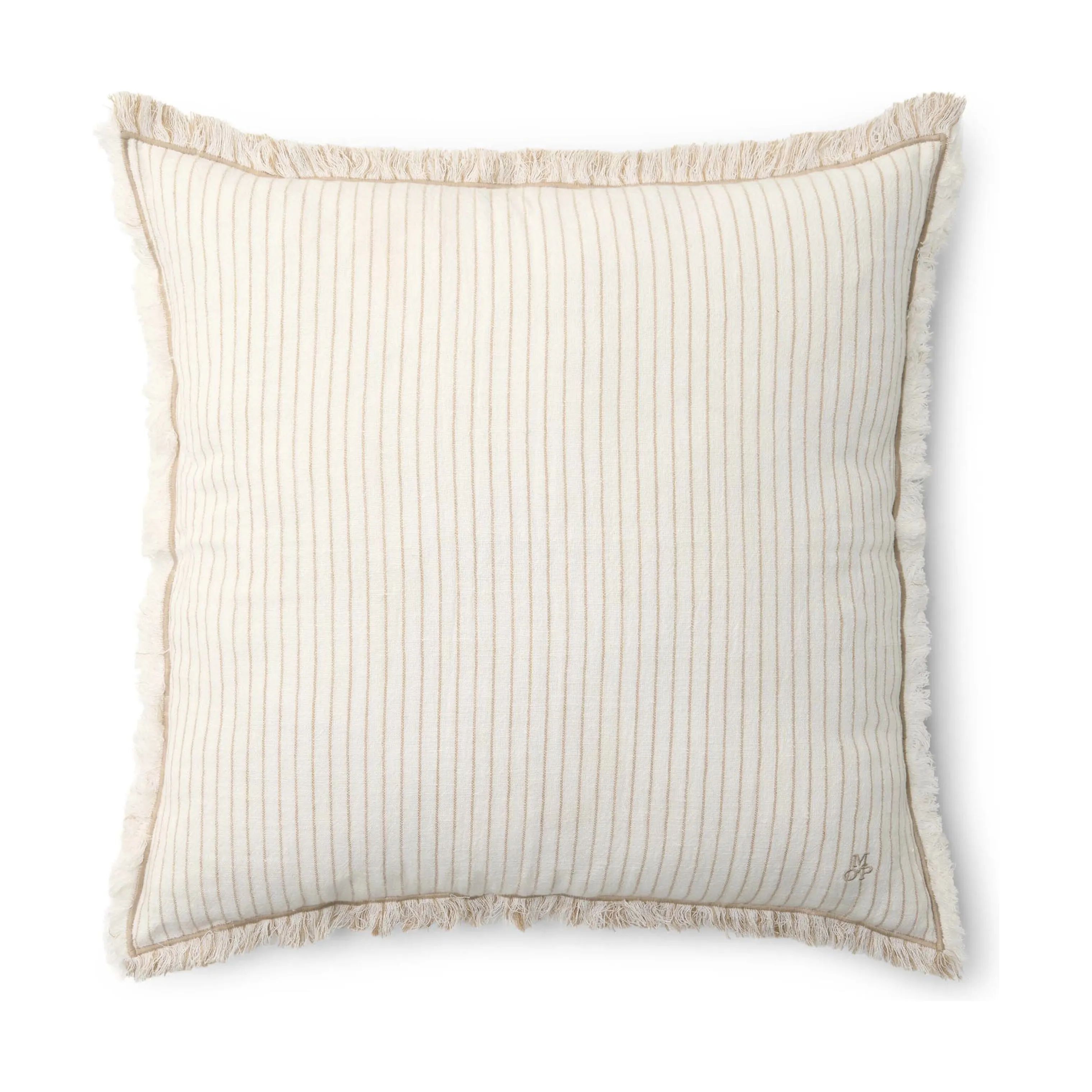 Marc O'Polo Pyntepuder Fine Stripe Pyntepude i Dark sand, B50 x L50 cm, 4