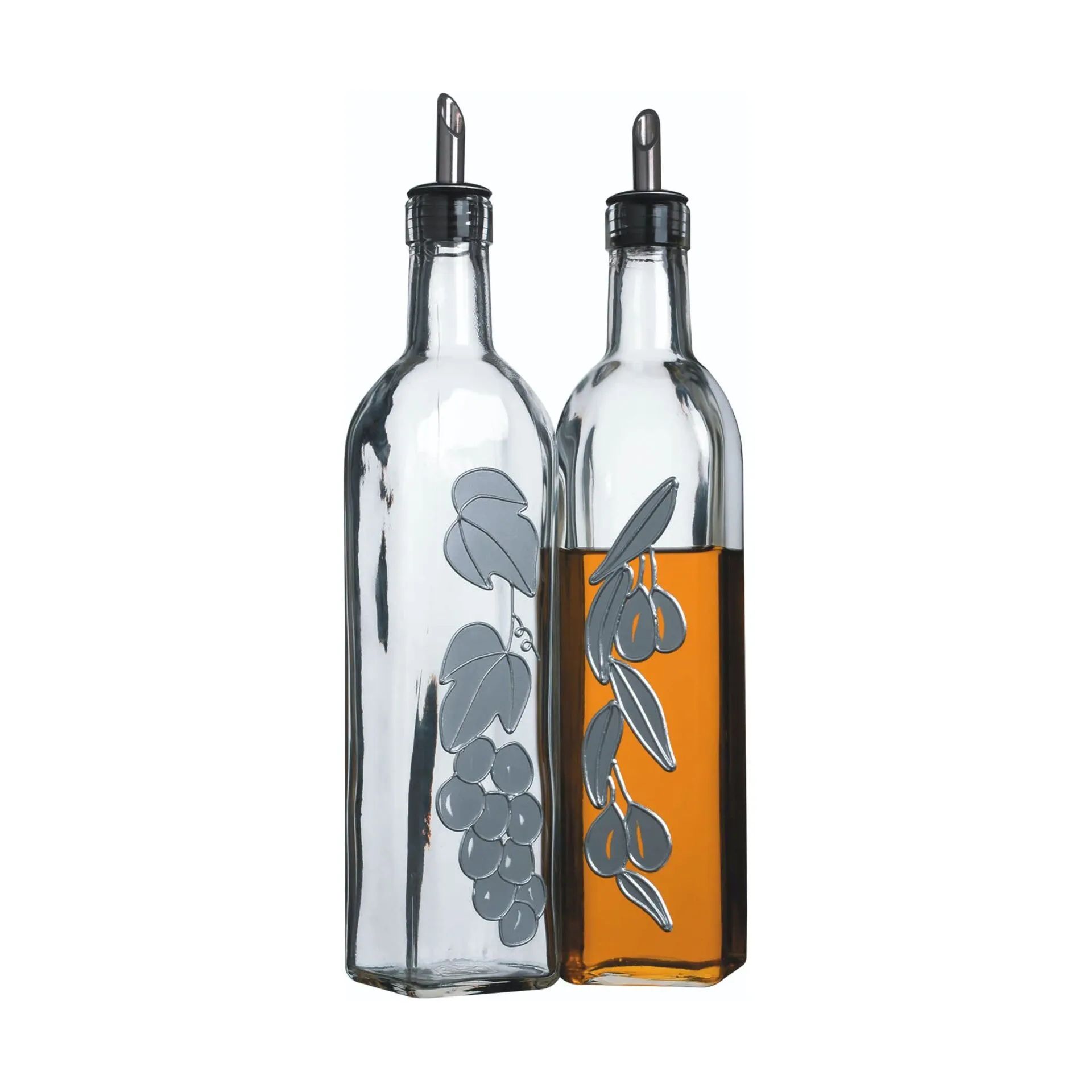 KitchenCraft Olie- og eddikeflasker World of Flavours Olie/Edikkesæt - 2 dele i Klar, 4