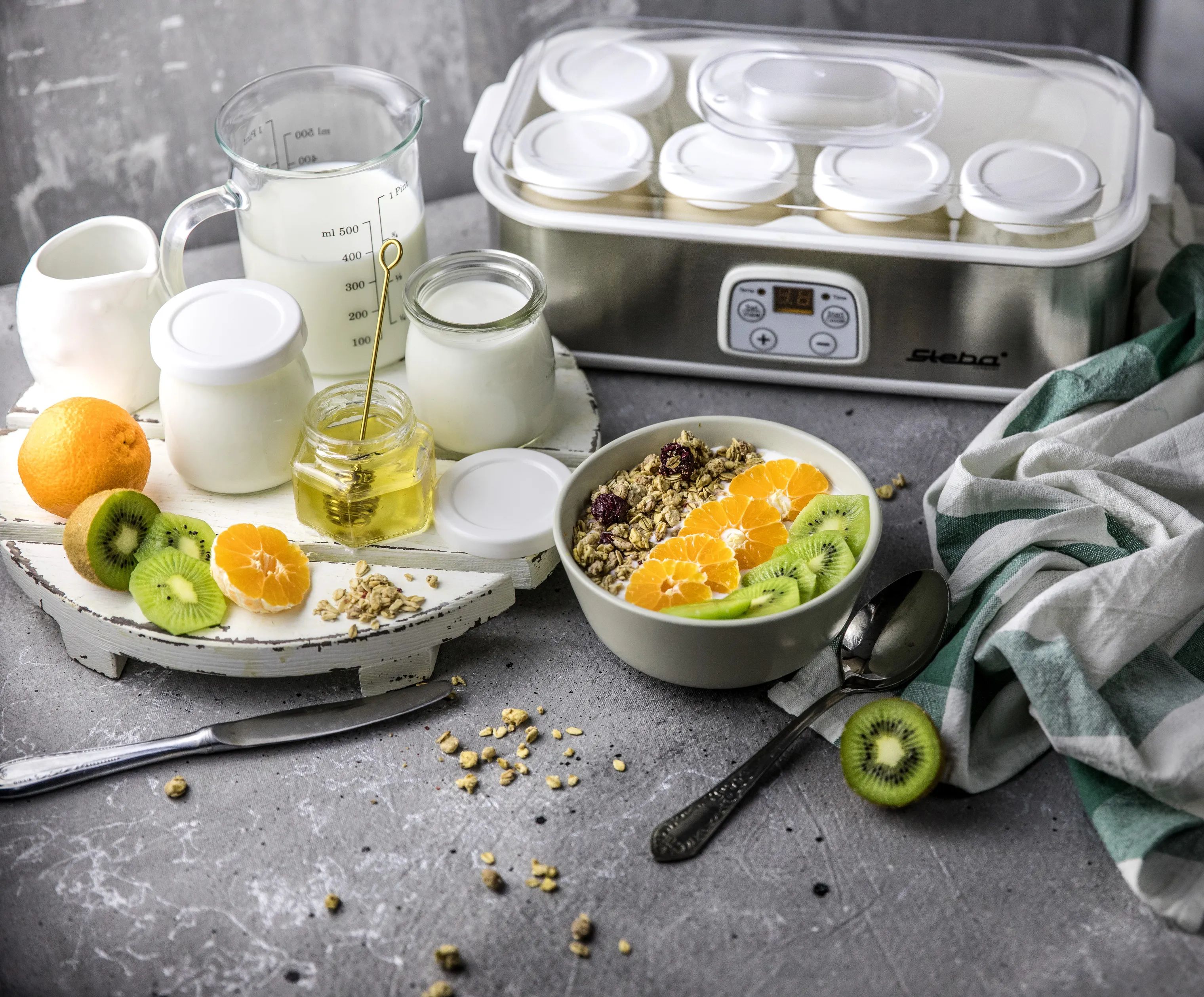 Steba Ismaskiner JM3 Yoghurtmaskine i Stål, 2