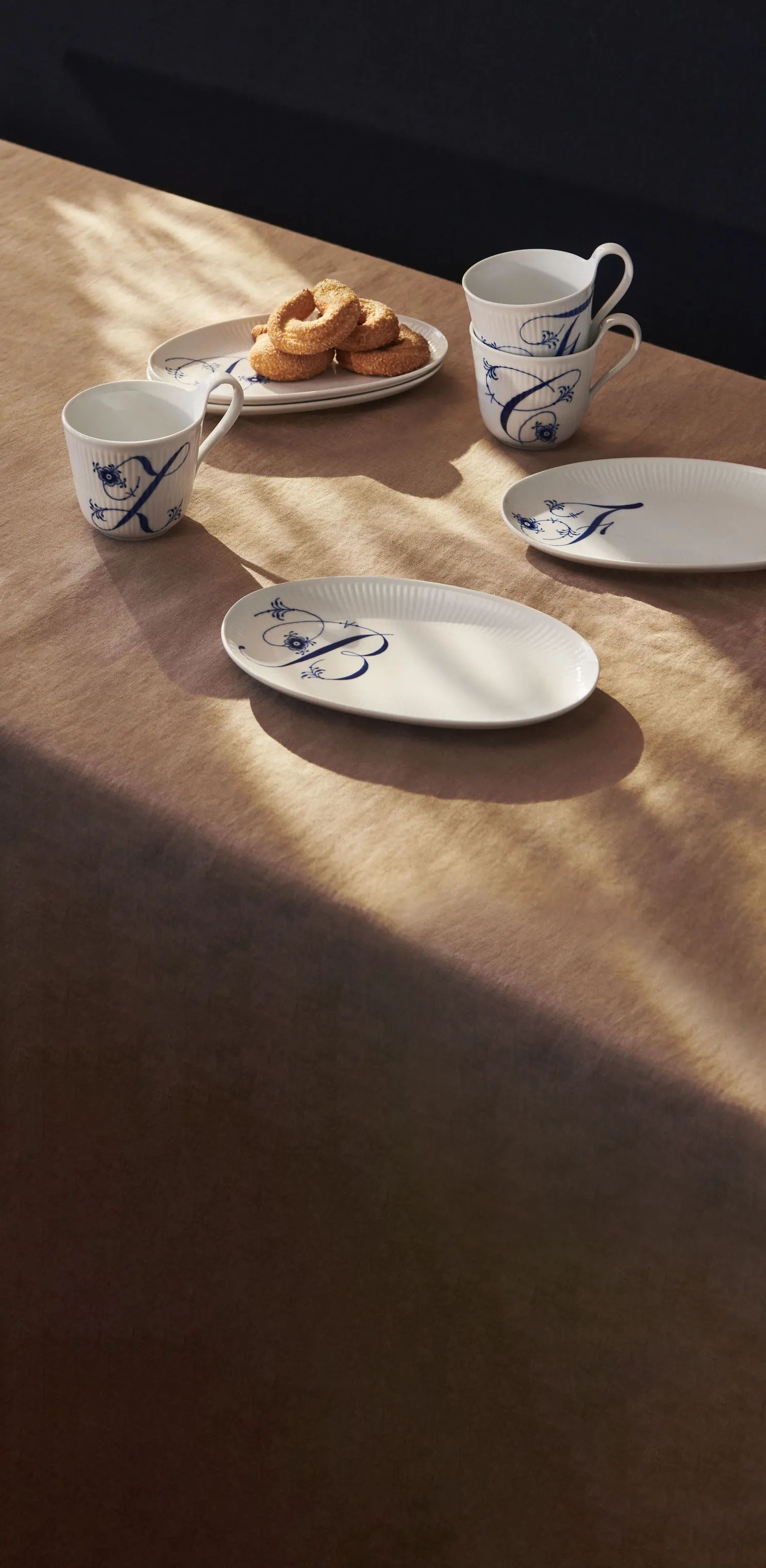 Royal Copenhagen Frokosttallerkener Alfabet Kollektion Tallerken - Z i Z tallerken, 2