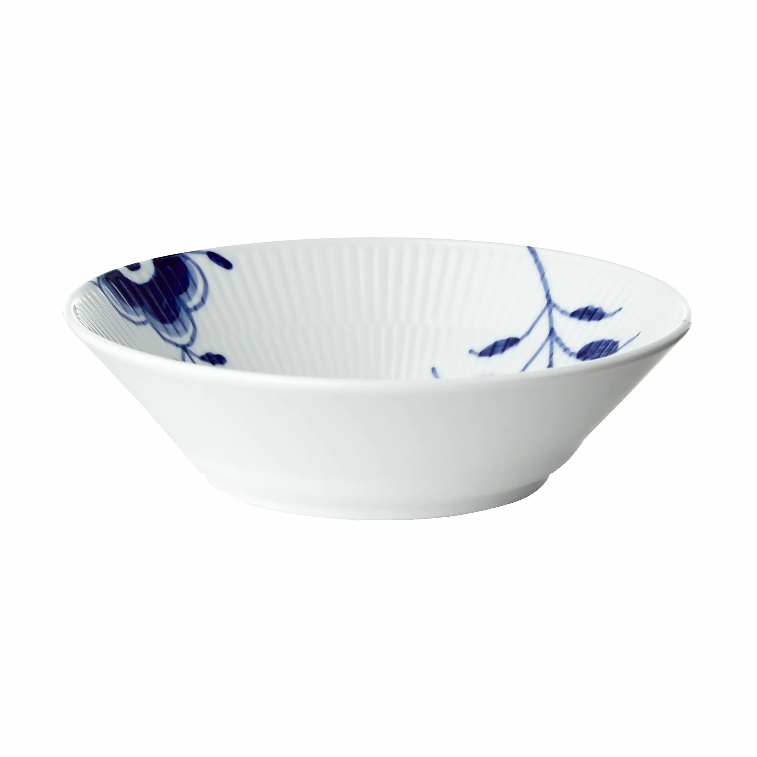 Royal Copenhagen Dybe tallerkener Blå Mega Riflet Dyb Tallerken i 17 cm, 1