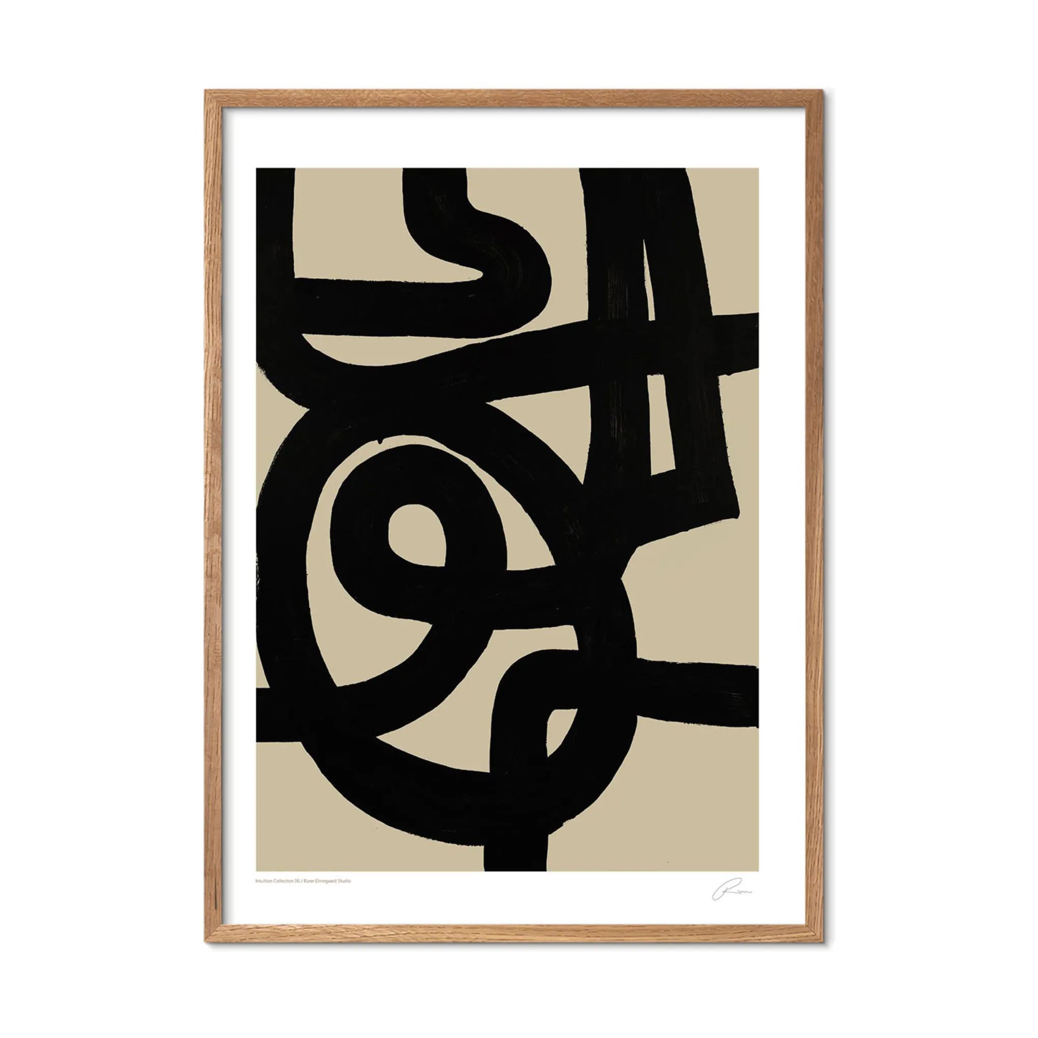 Poster&Frame Plakater Plakat - Intuition Collection 06 i B29,7 x L42 cm, 3
