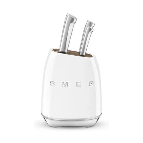 Smeg Knivblokke med knive 50's Style Knivbloksæt - 7 dele i Hvid, 1