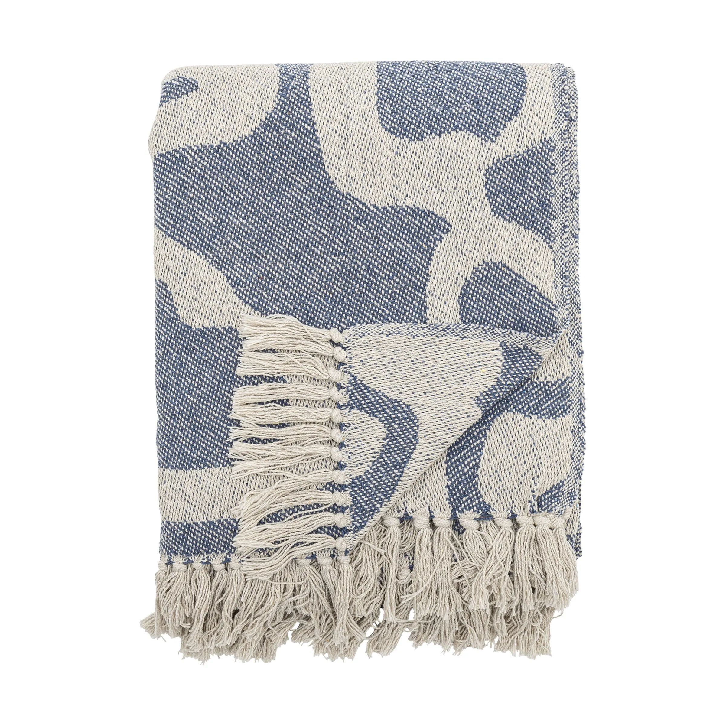 Bloomingville Plaider Salobre Plaid i Blå, 1