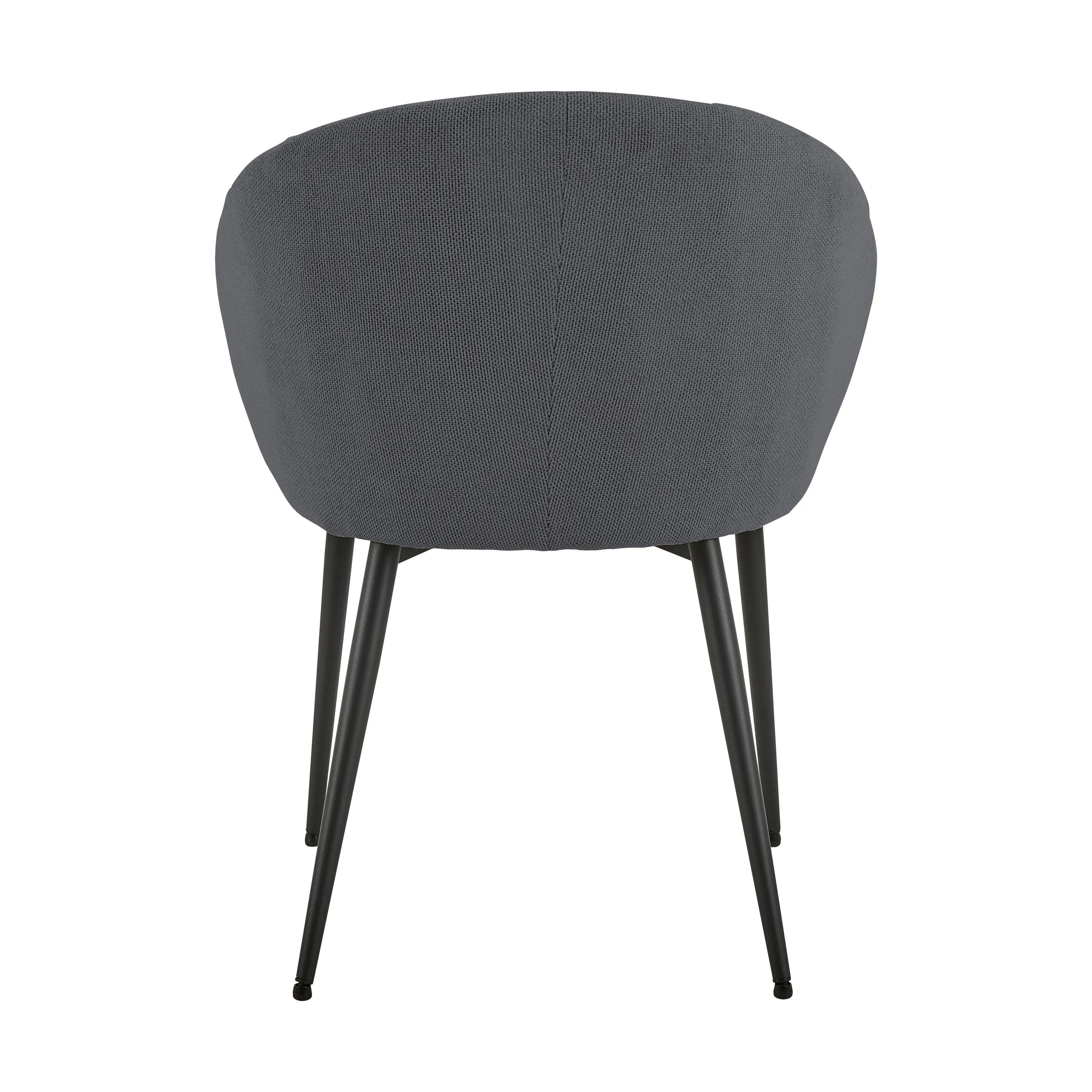 CASA Living Spisebordsstole Daniella Spisebordsstol i Antracit/mat sort, 6