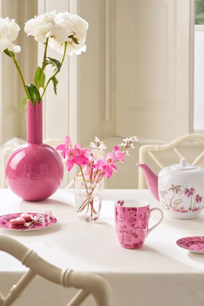 PIP Studio Krus og kopper med hank Jolie Flowers Krus i 35 cl, 2