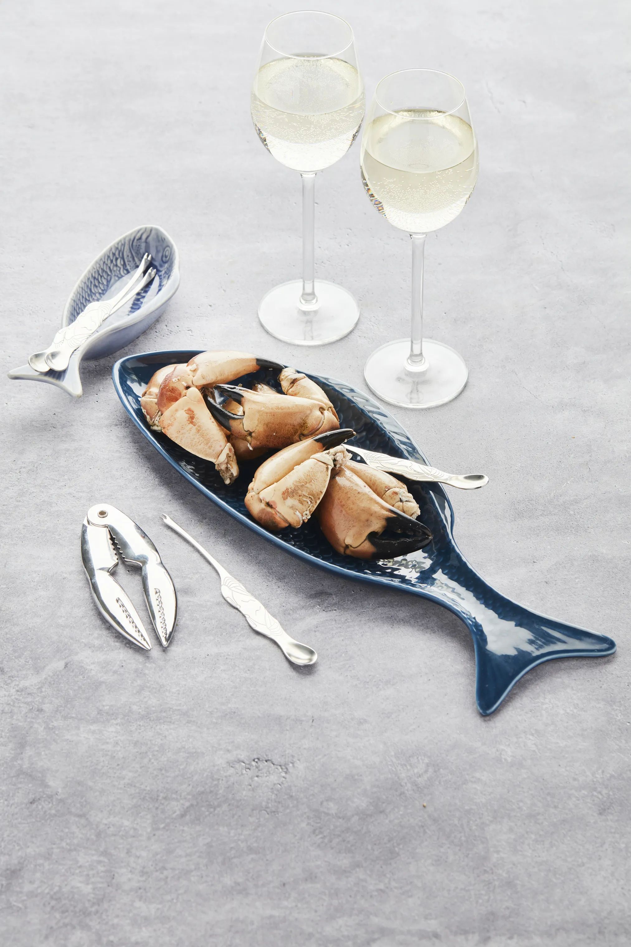Point Virgule Serveringsskåle Fiskeskål i Blå, 3
