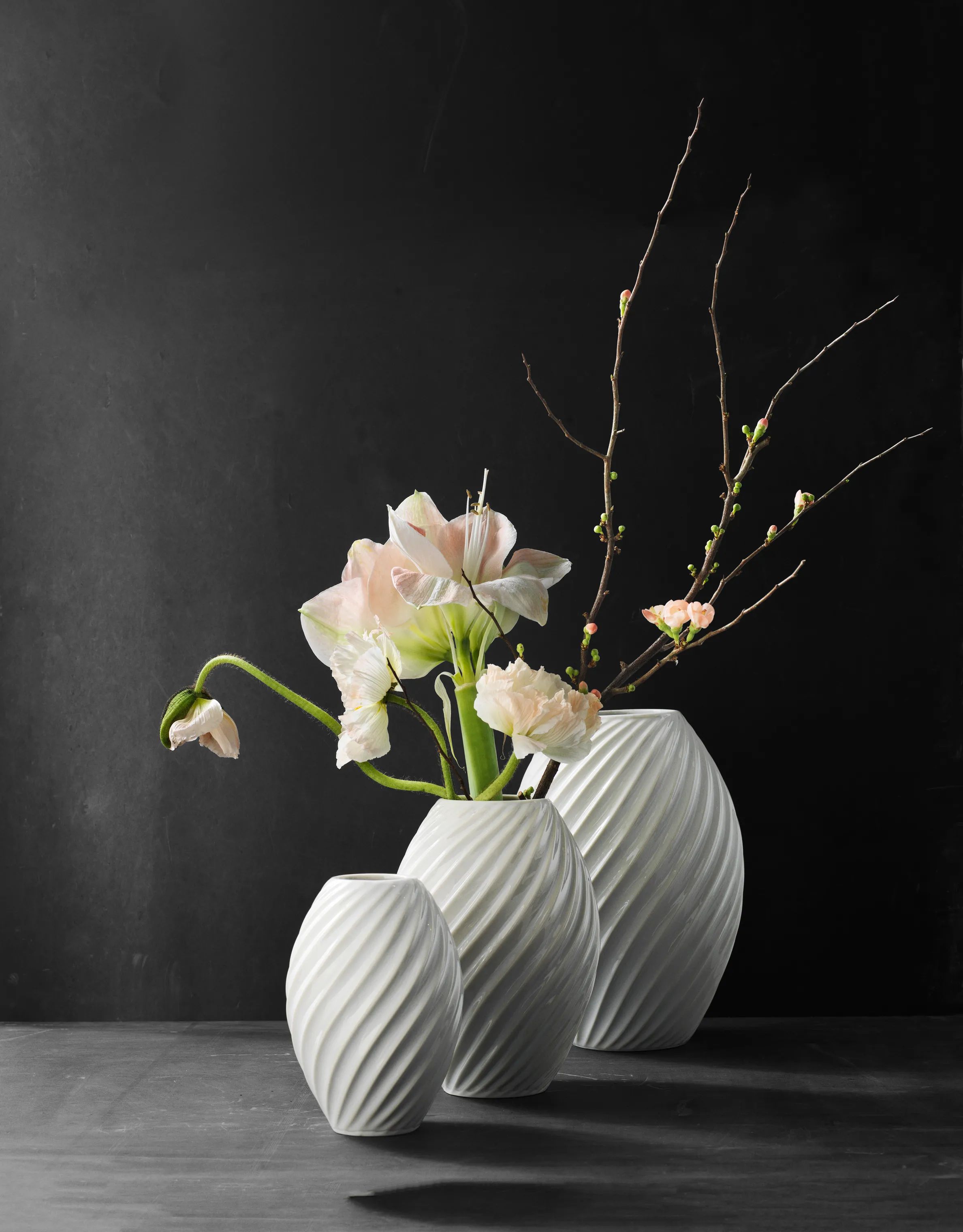 Morsø Vaser River Vase i Hvid, 26 cm, 2