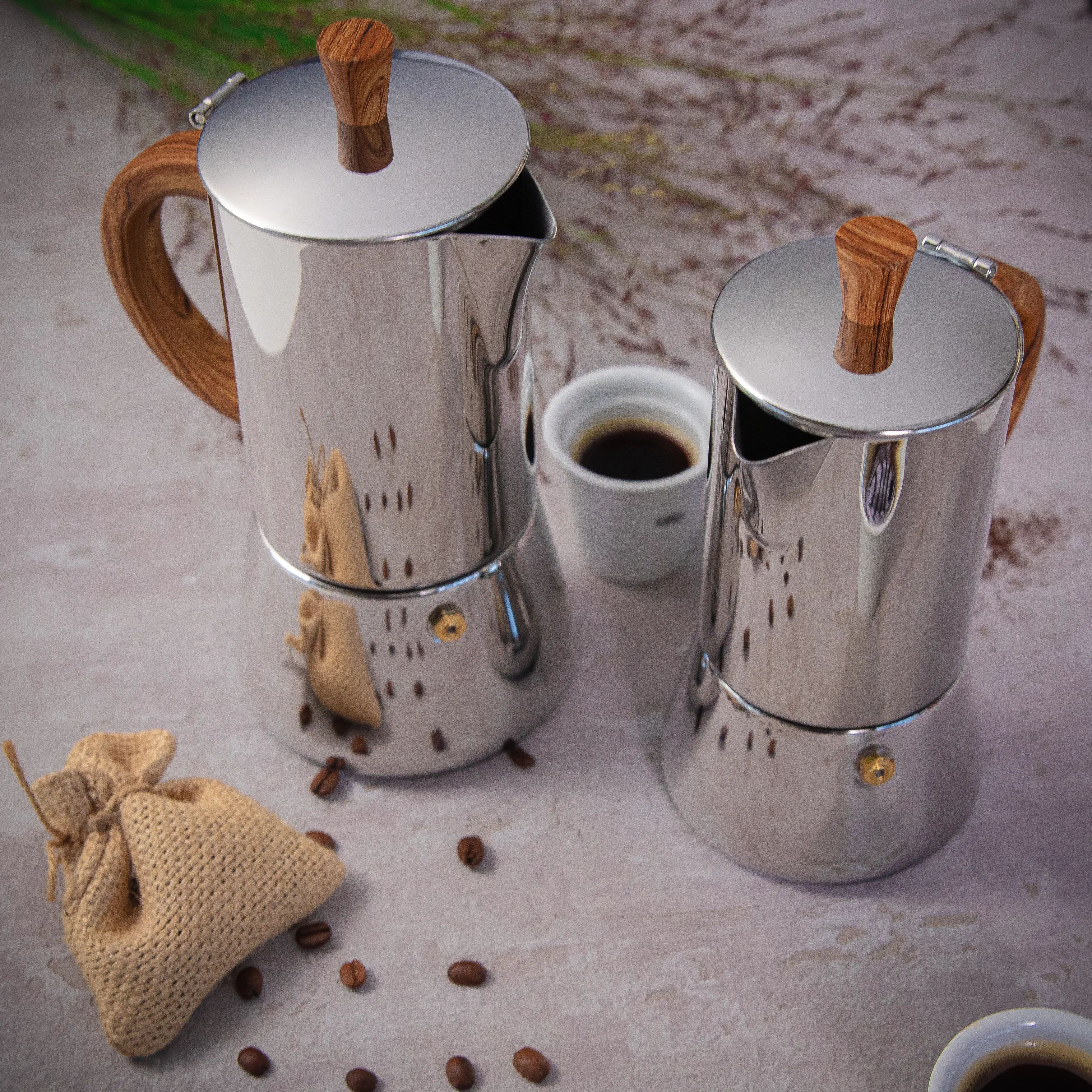 Cilio Espressokander Figaro Espressokande i Stål, 2