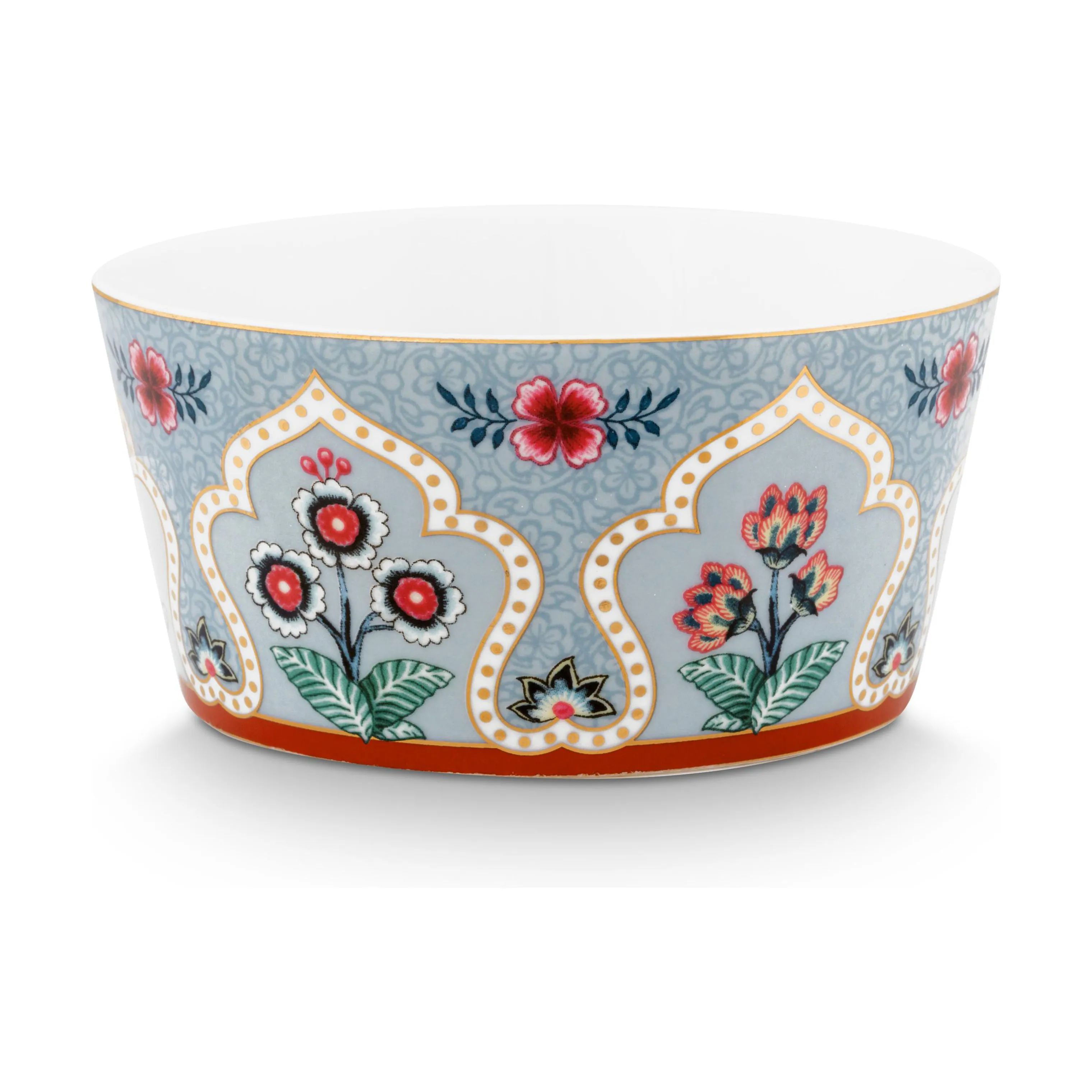 PIP Studio Skåle Flower Festival Skål - 4 stk. i Blue, 5