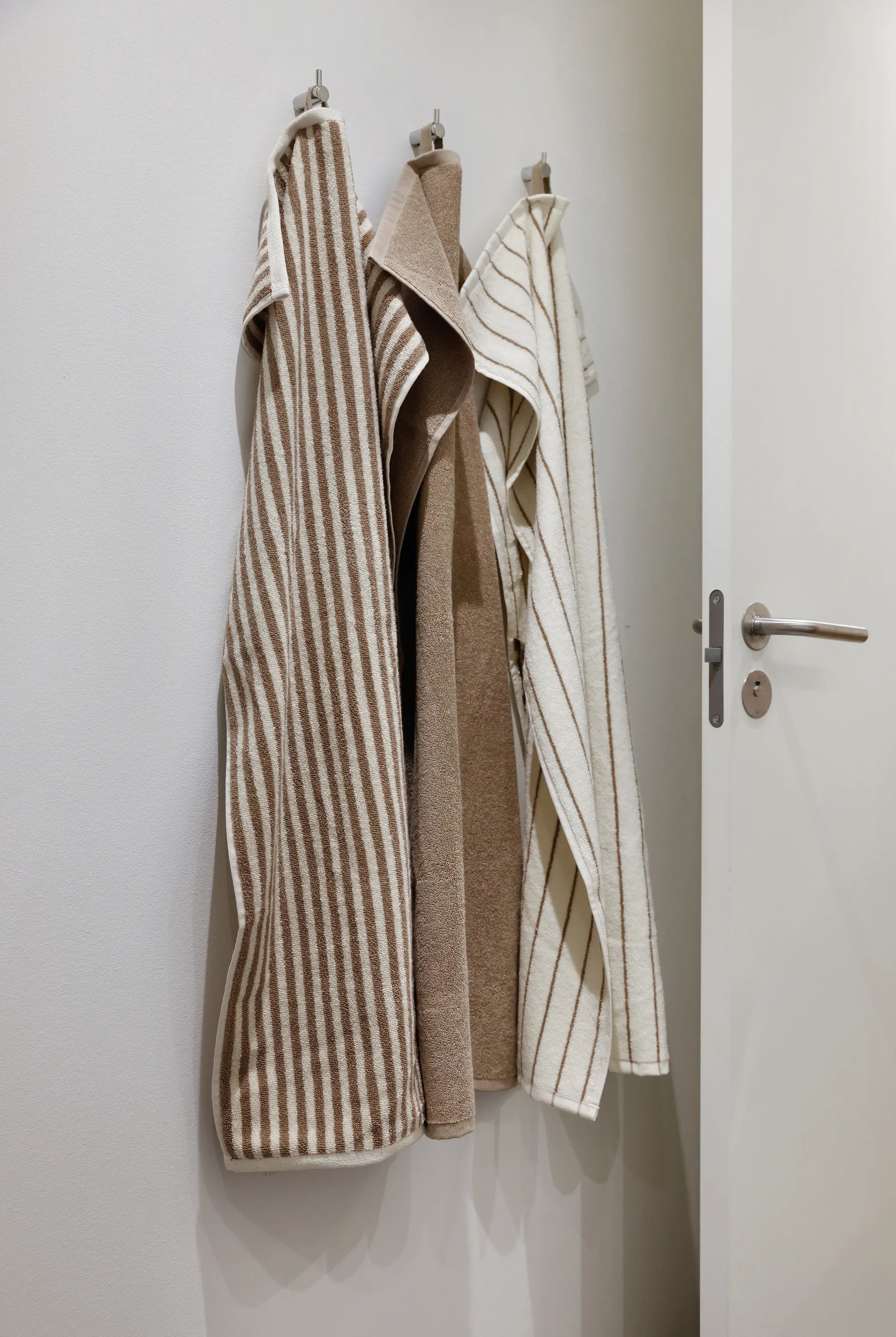 CASA Living Håndklæder Charmant Håndklæde i Brun bred stribe, B50 x L100 cm, 2