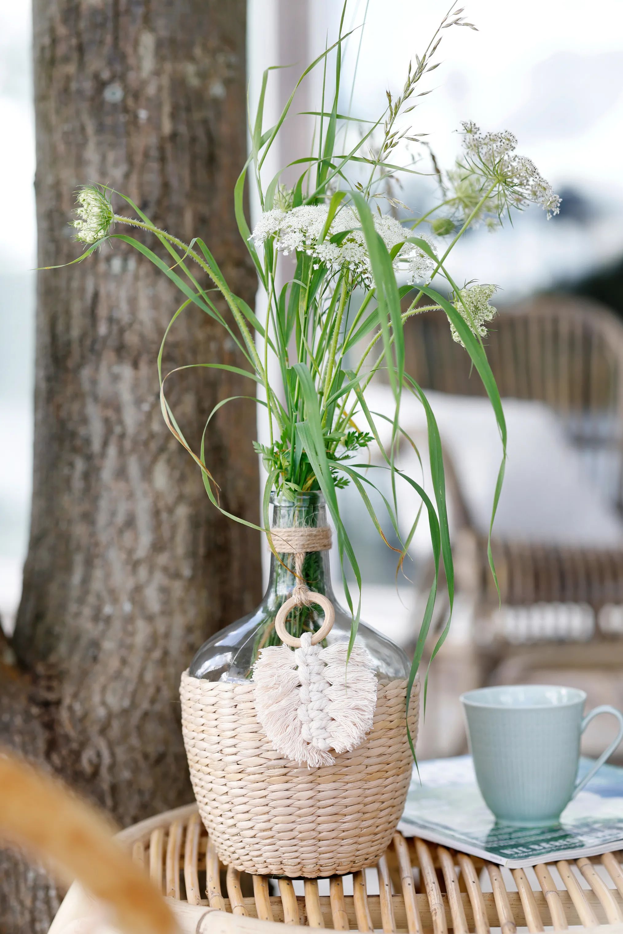 SKAGEN living Øvrigt interiør Flaske m. jutedekoration i 30,2 cm, 2