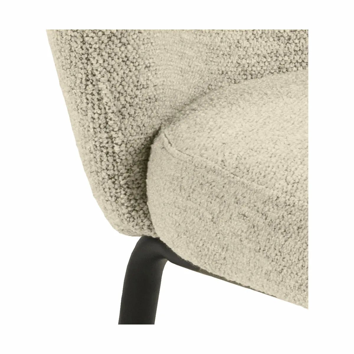 CASA Living Spisebordsstole Patricia Spisebordsstol - 2 stk. i creme/sort, 4