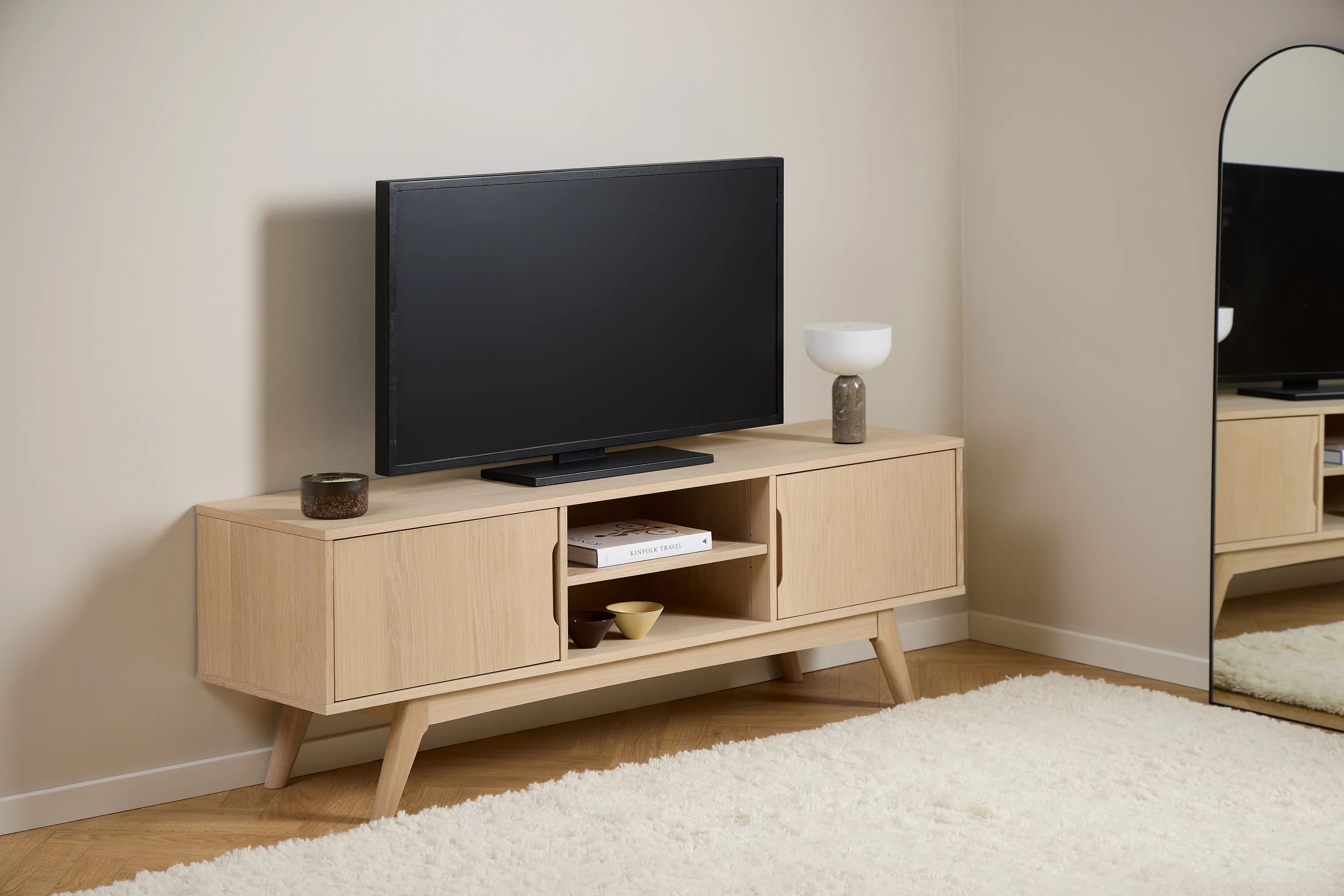 CASA Living TV-borde Marte TV-bord i Hvid, 3
