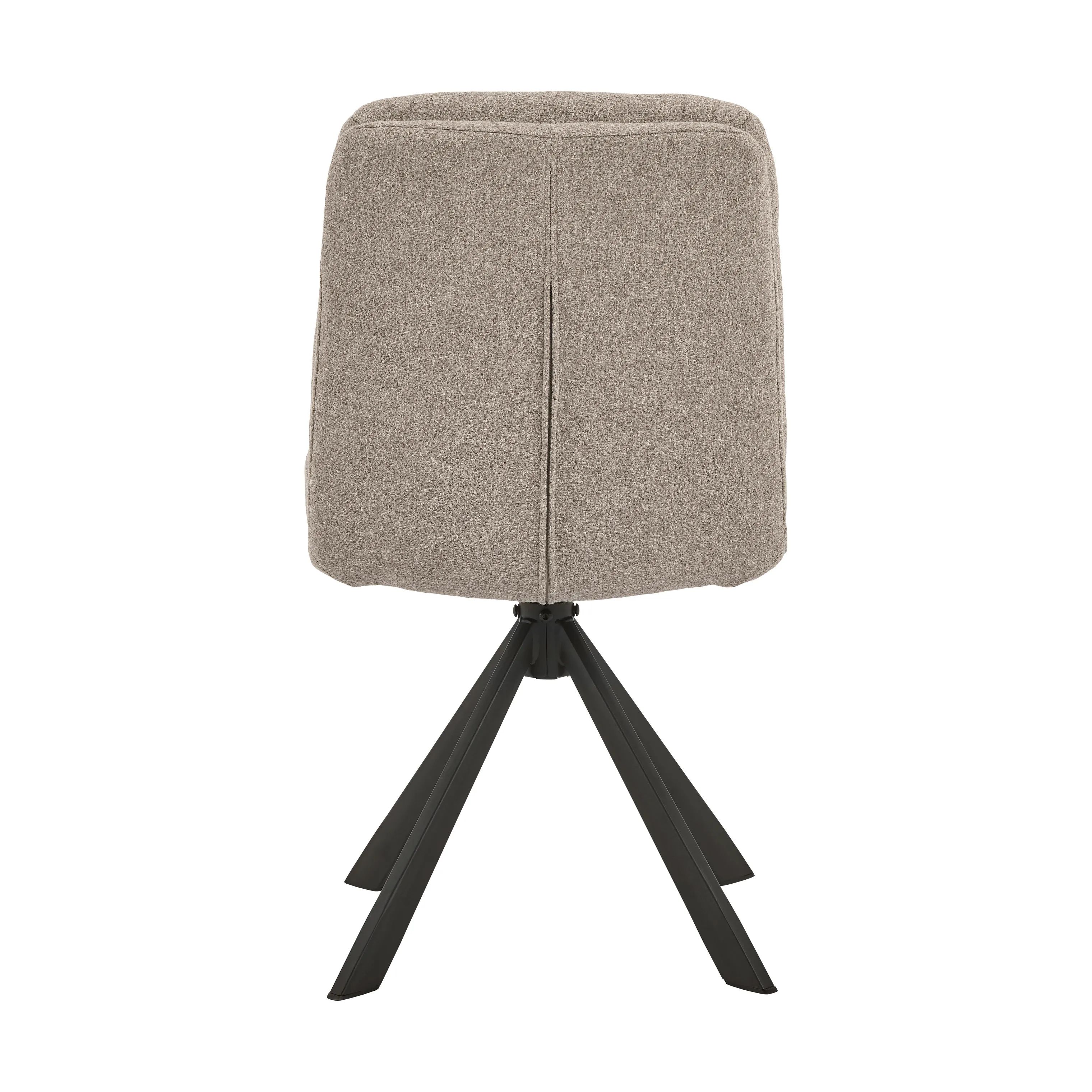 CASA Living Spisebordsstole Dean Spisebordsstol - 2 stk i Beige/mat sort, 5