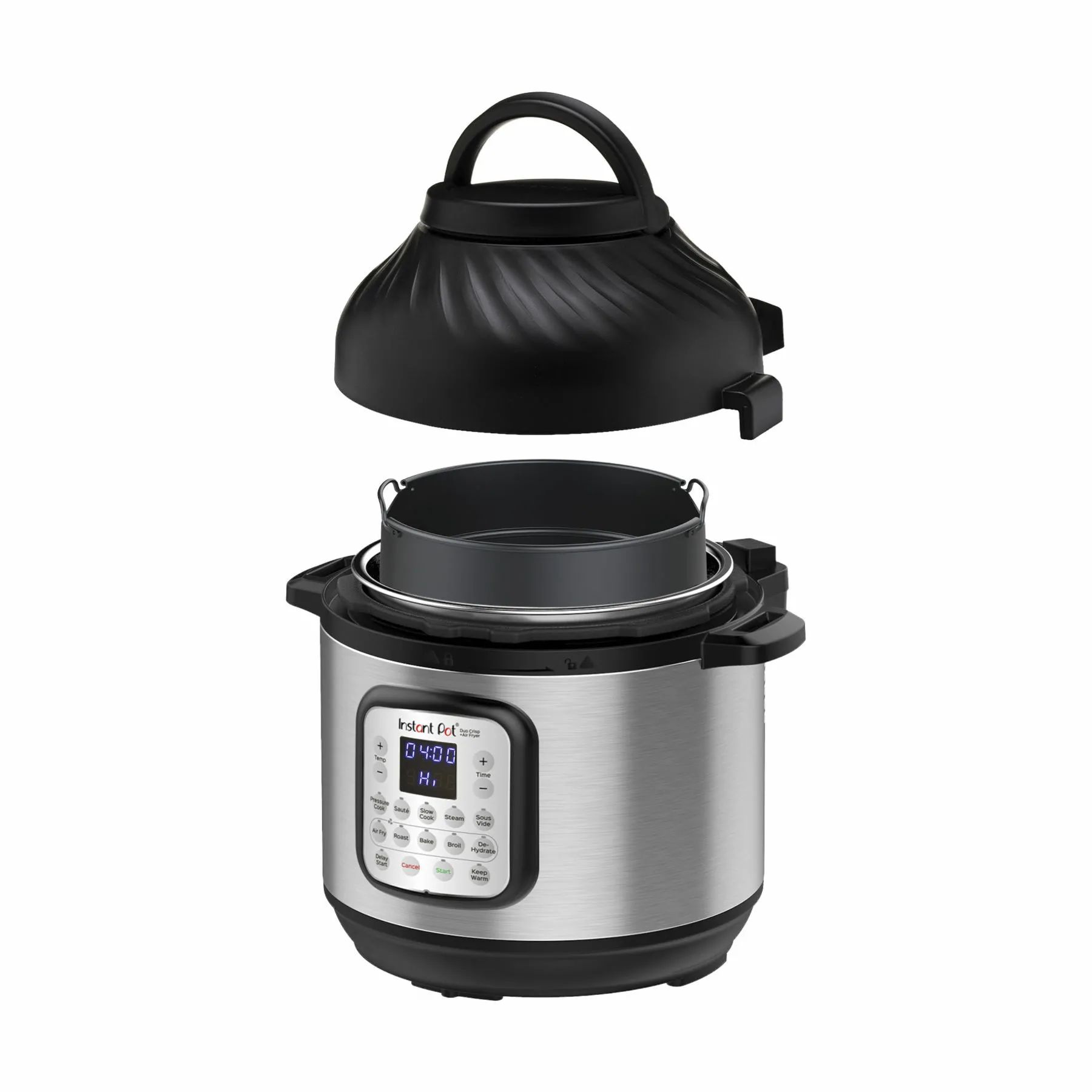 Instant Slowcookere og multicookere Duo Crisp 8 + Airfryer i Sort/sølvfarvet, 6