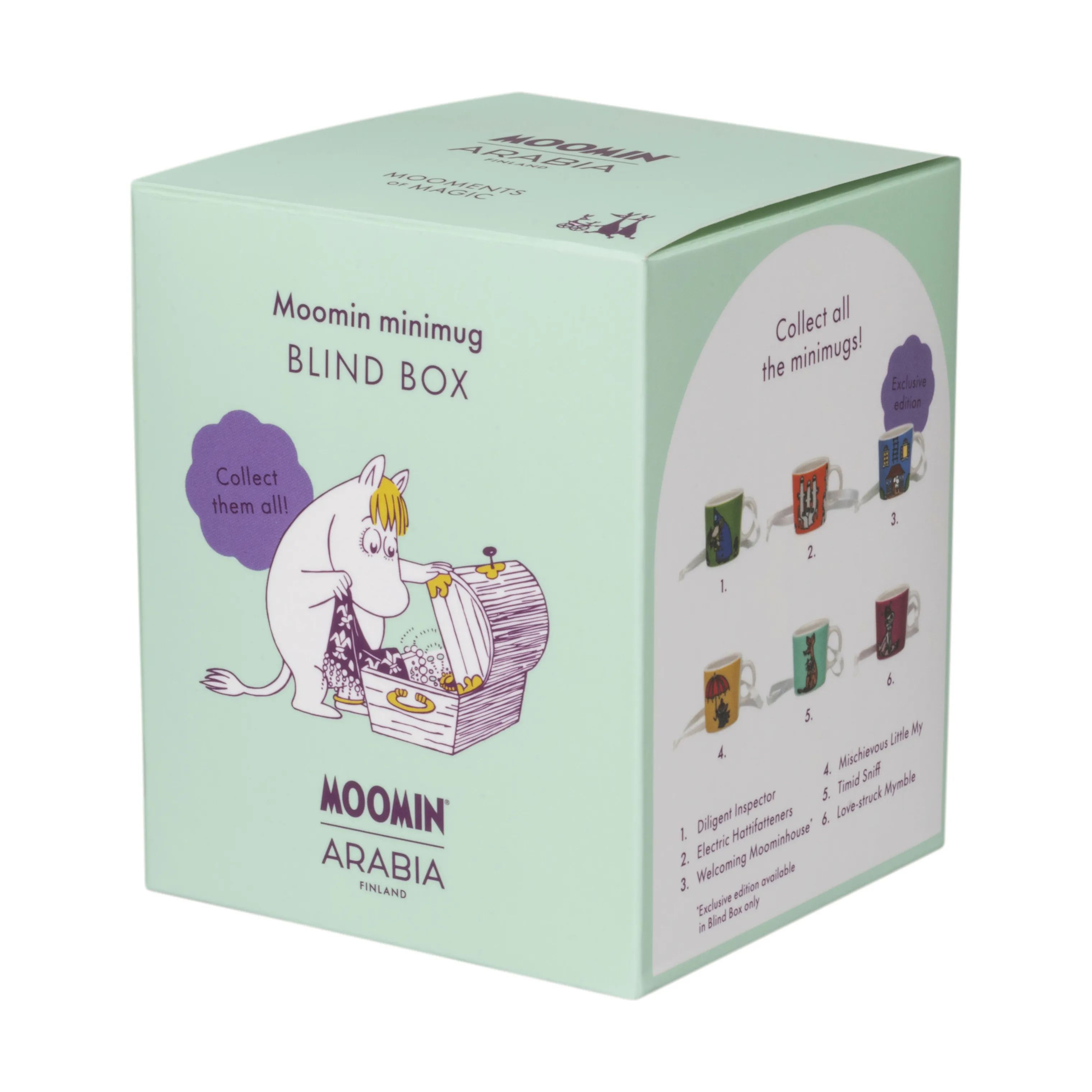 Moomin Arabia Krus og kopper med hank Love Minikrus - Blindbox i Multifarvet, 2