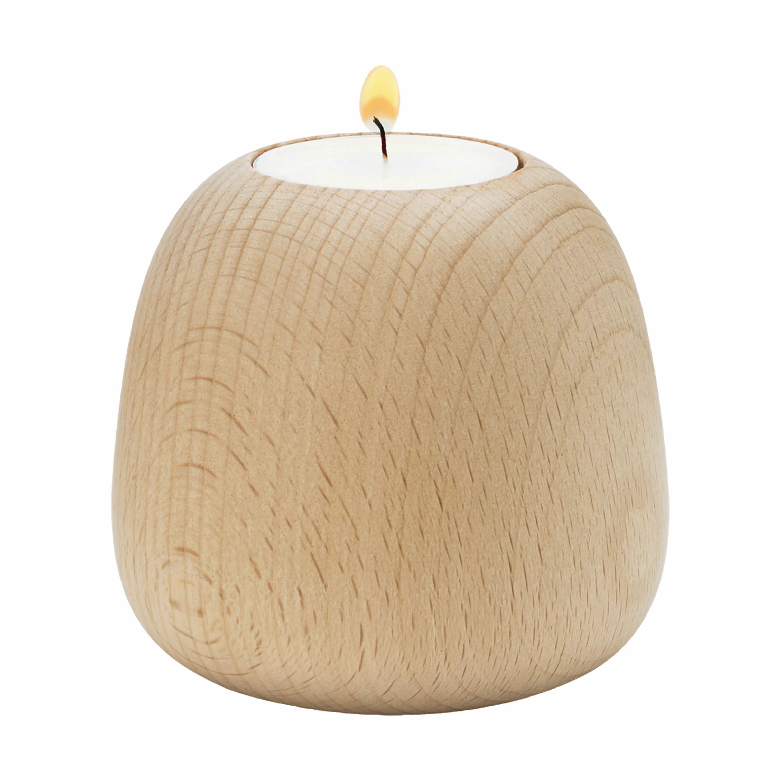 Stelton Kronelysestage Nordic Ora Lysestage i Træ, 8 cm, 4