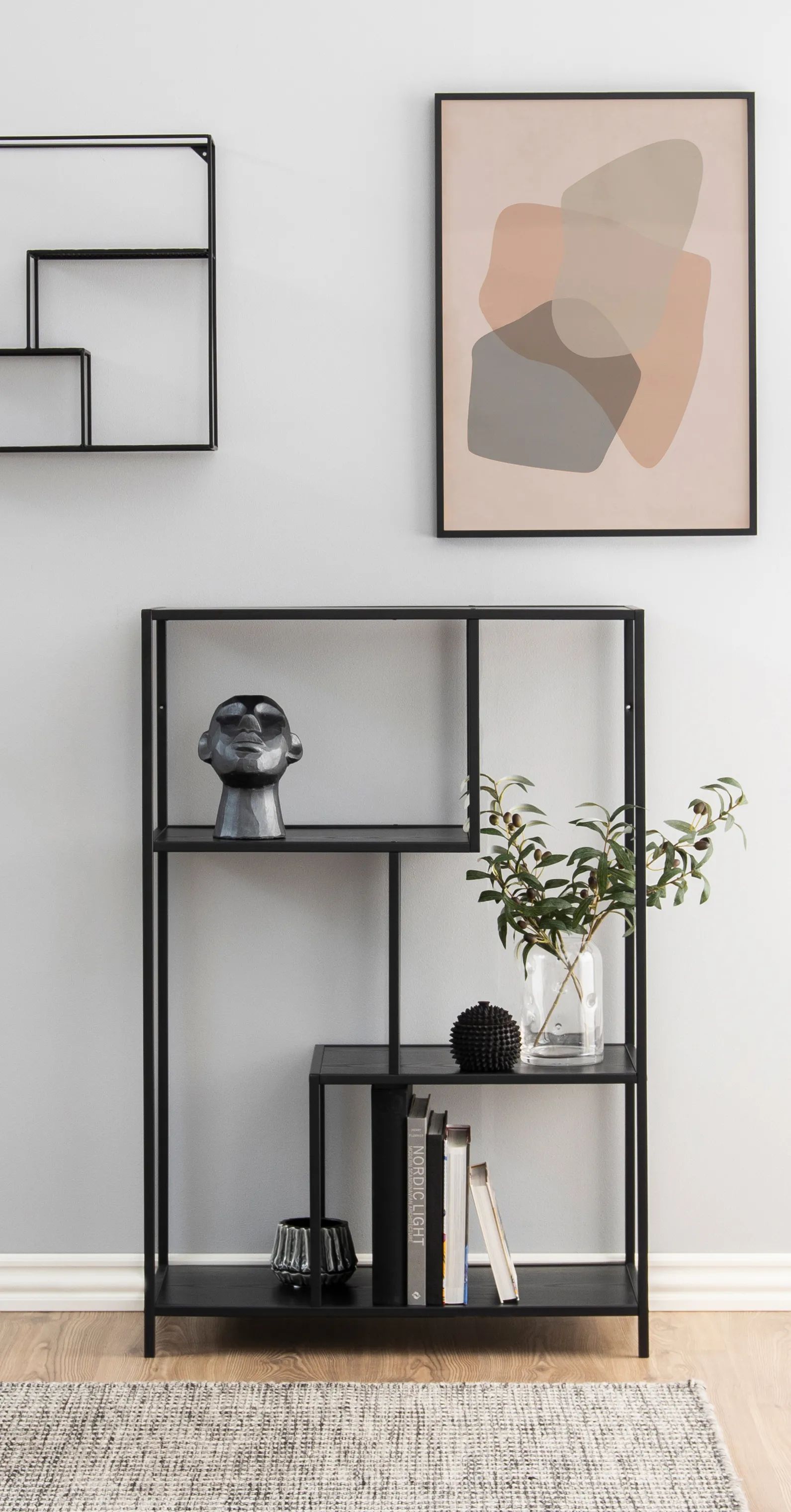 CASA Living Reoler og tilbehør Seaford Reol i Sort, 2